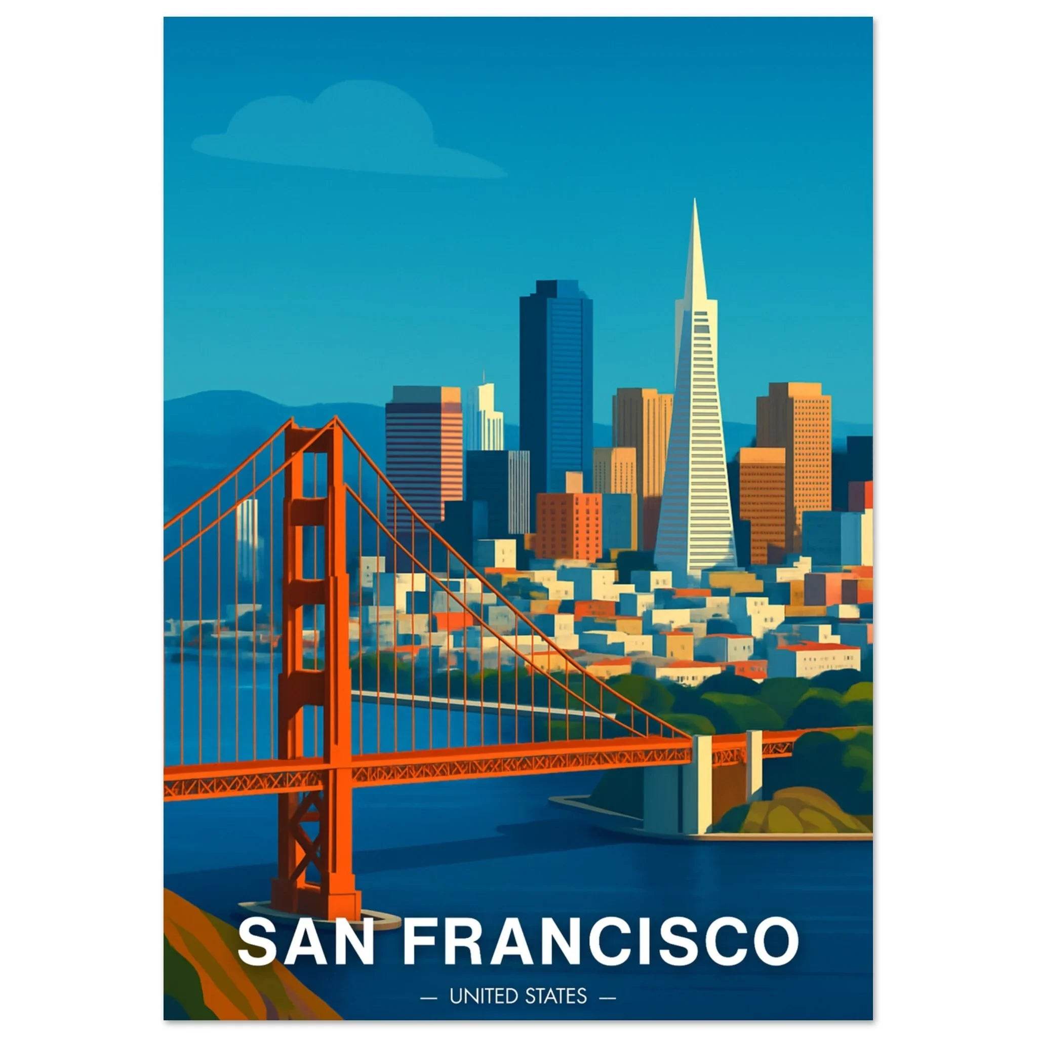 San Francisco Poster - Geoprints