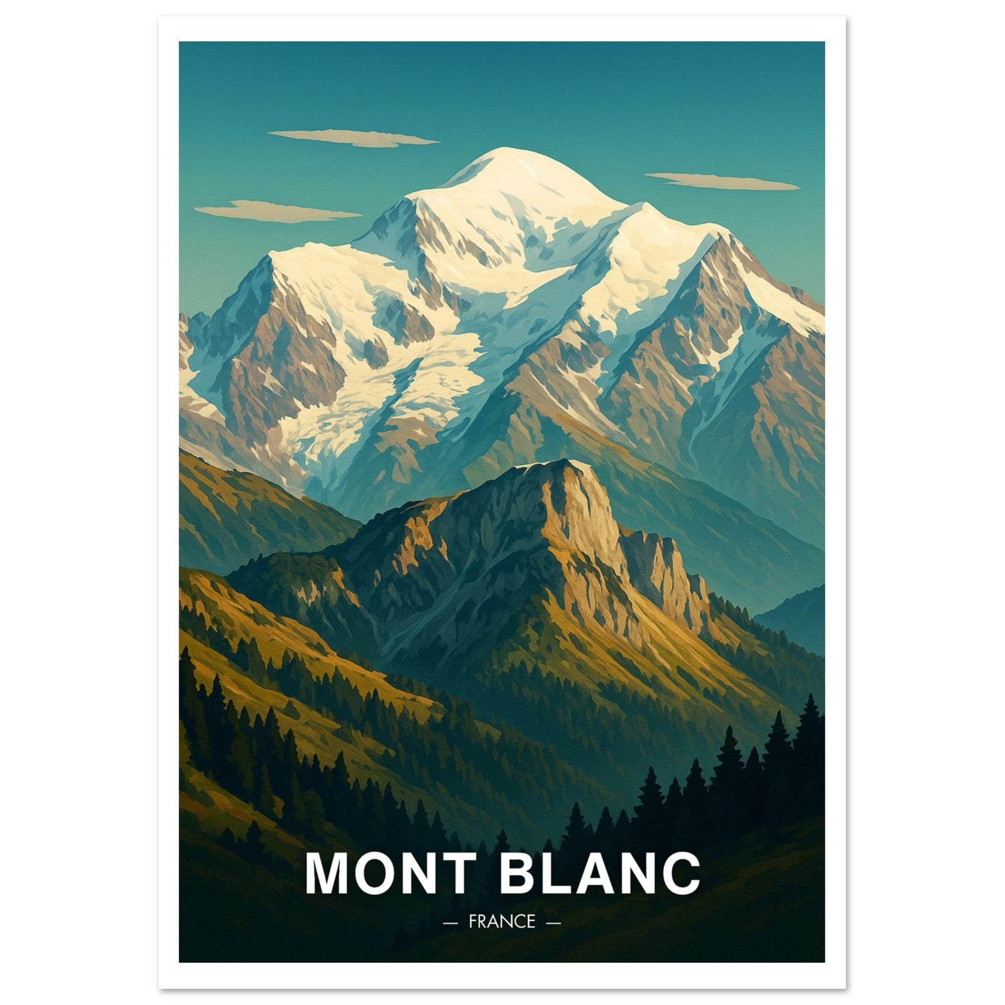 Mont Blanc Poster - Geoprints
