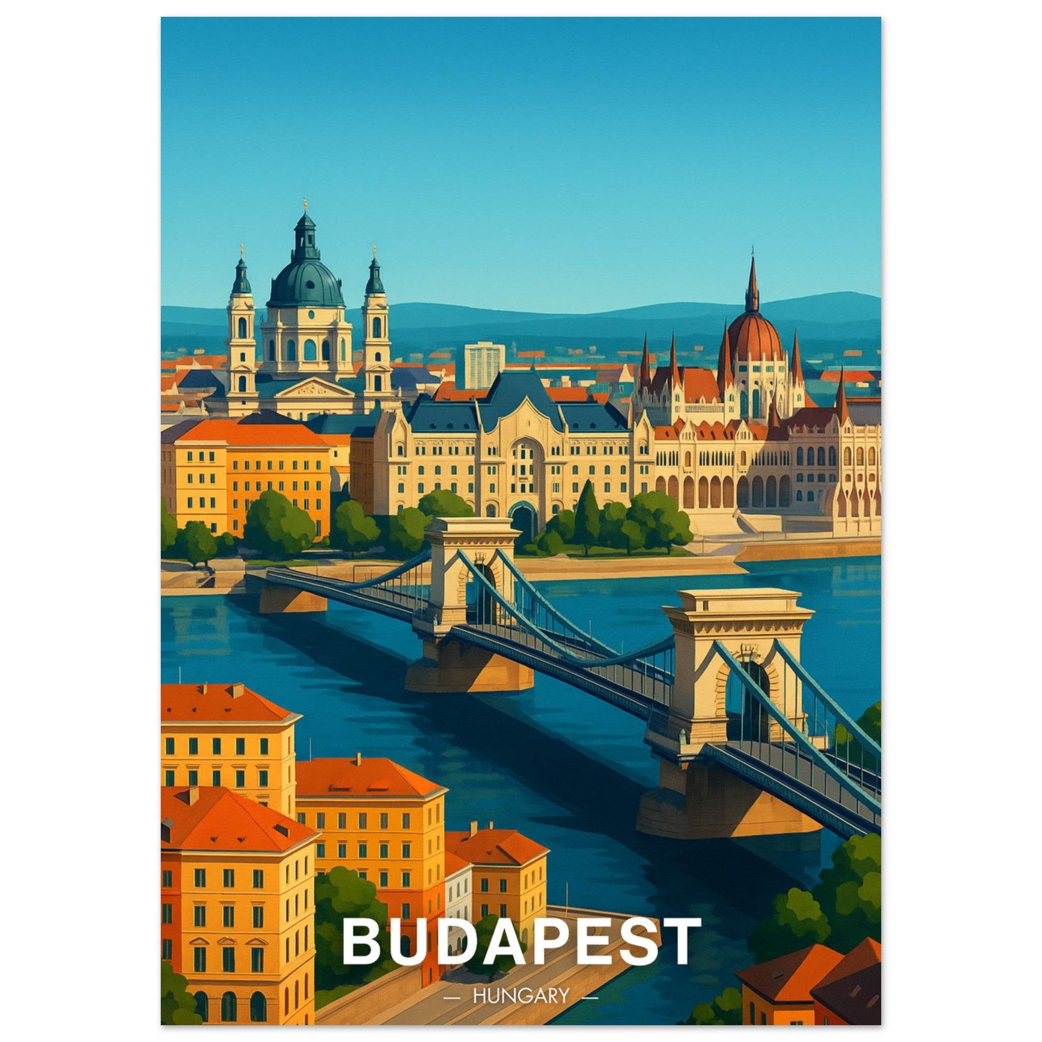 Budapest Poster - Geoprints
