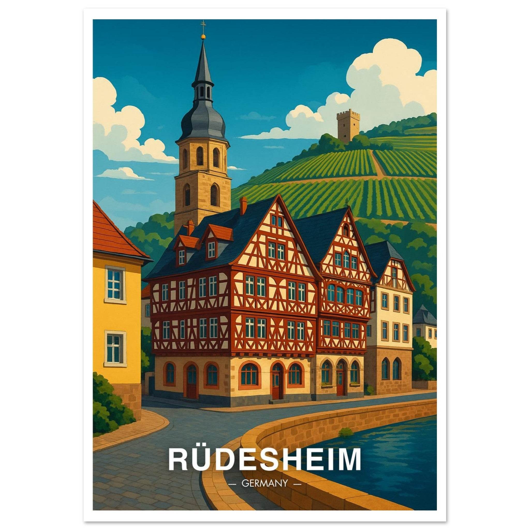 Rüdesheim Poster - Geoprints