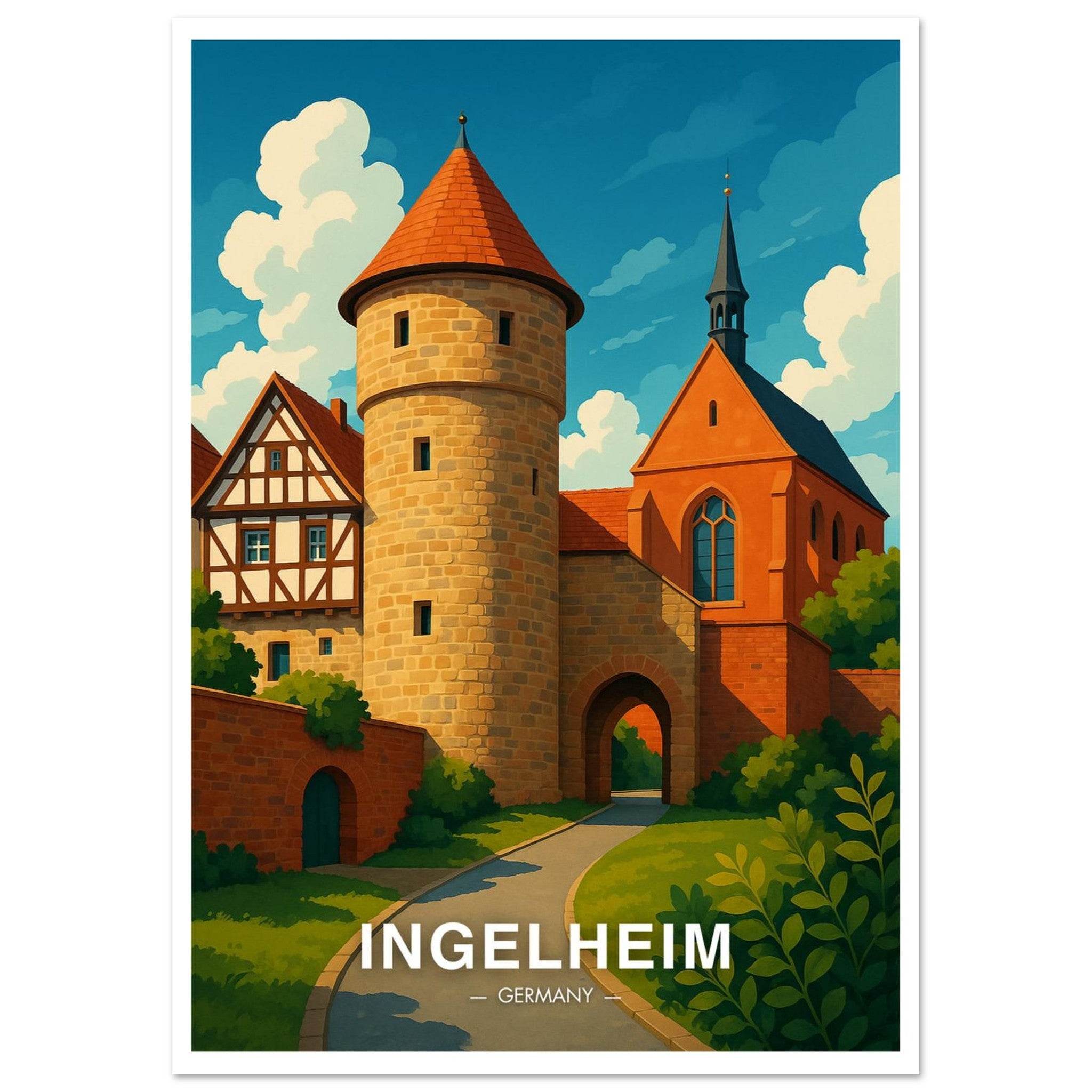 Ingelheim Poster - Geoprints