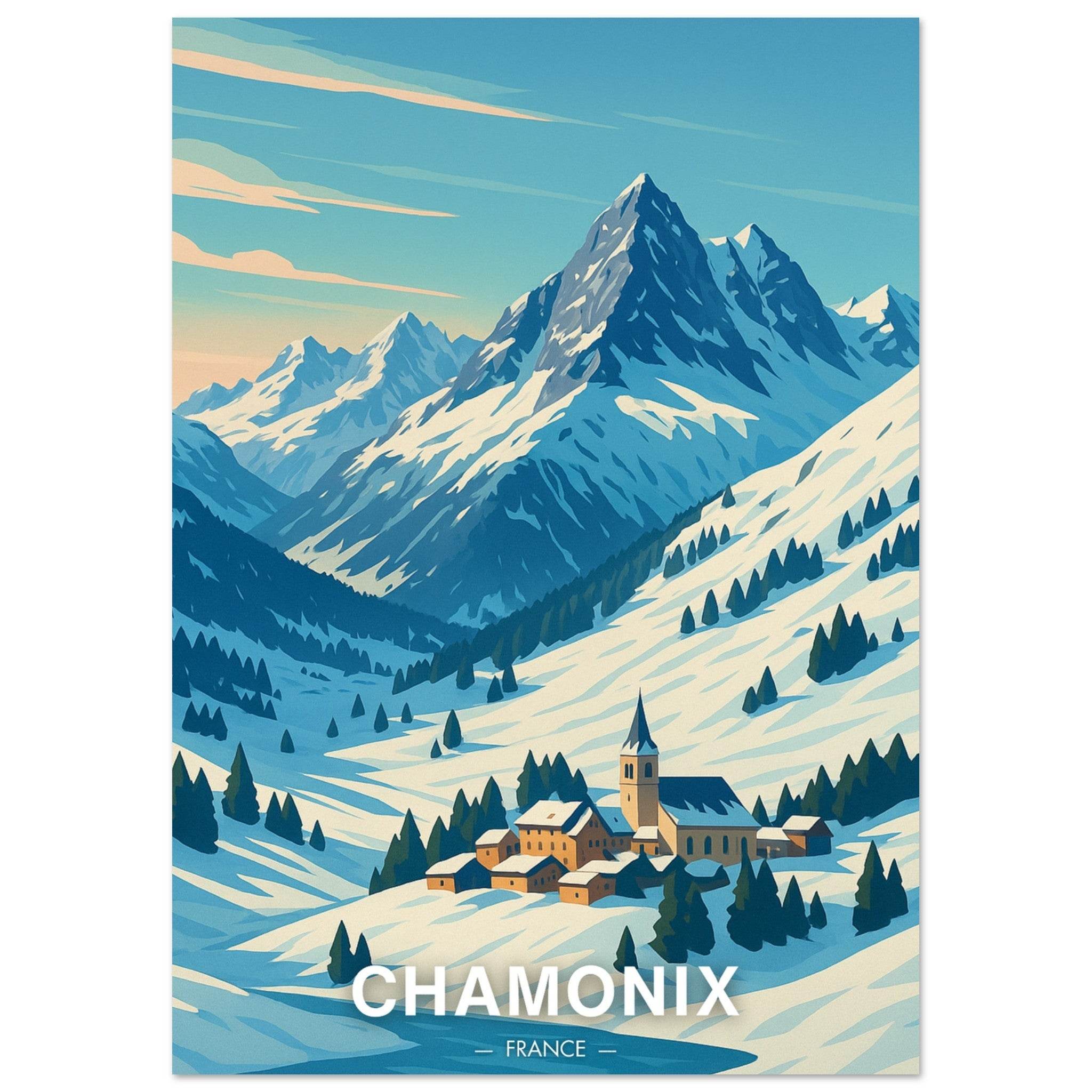 Chamonix Poster - Geoprints