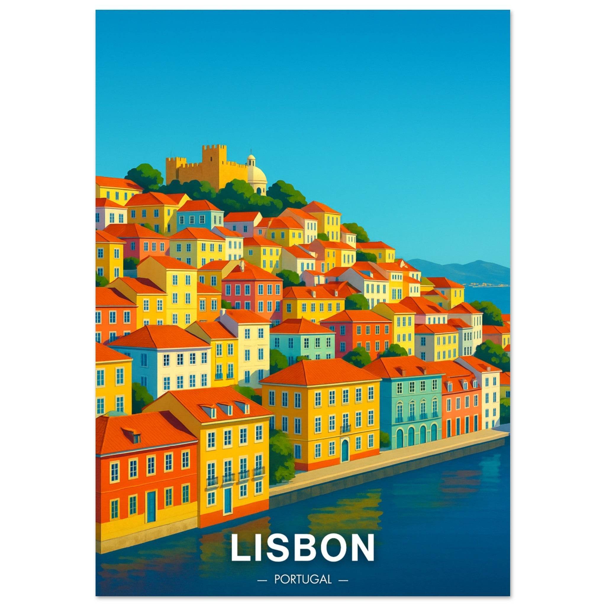 Lissabon Poster - Geoprints
