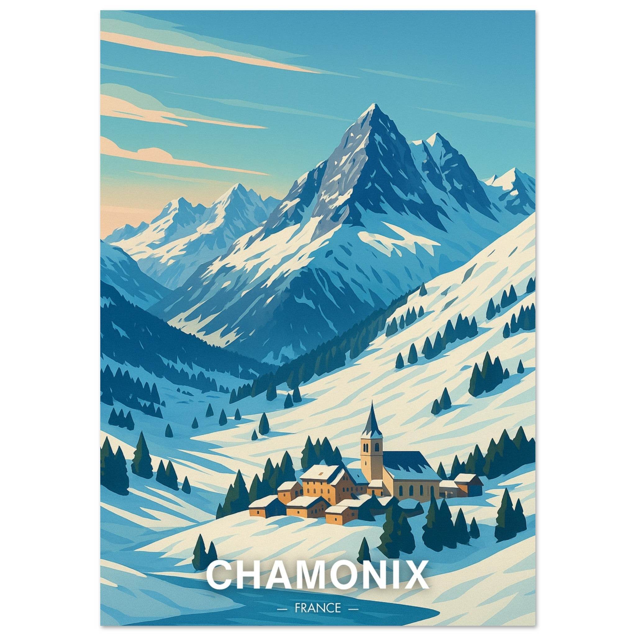 Chamonix Poster - Geoprints