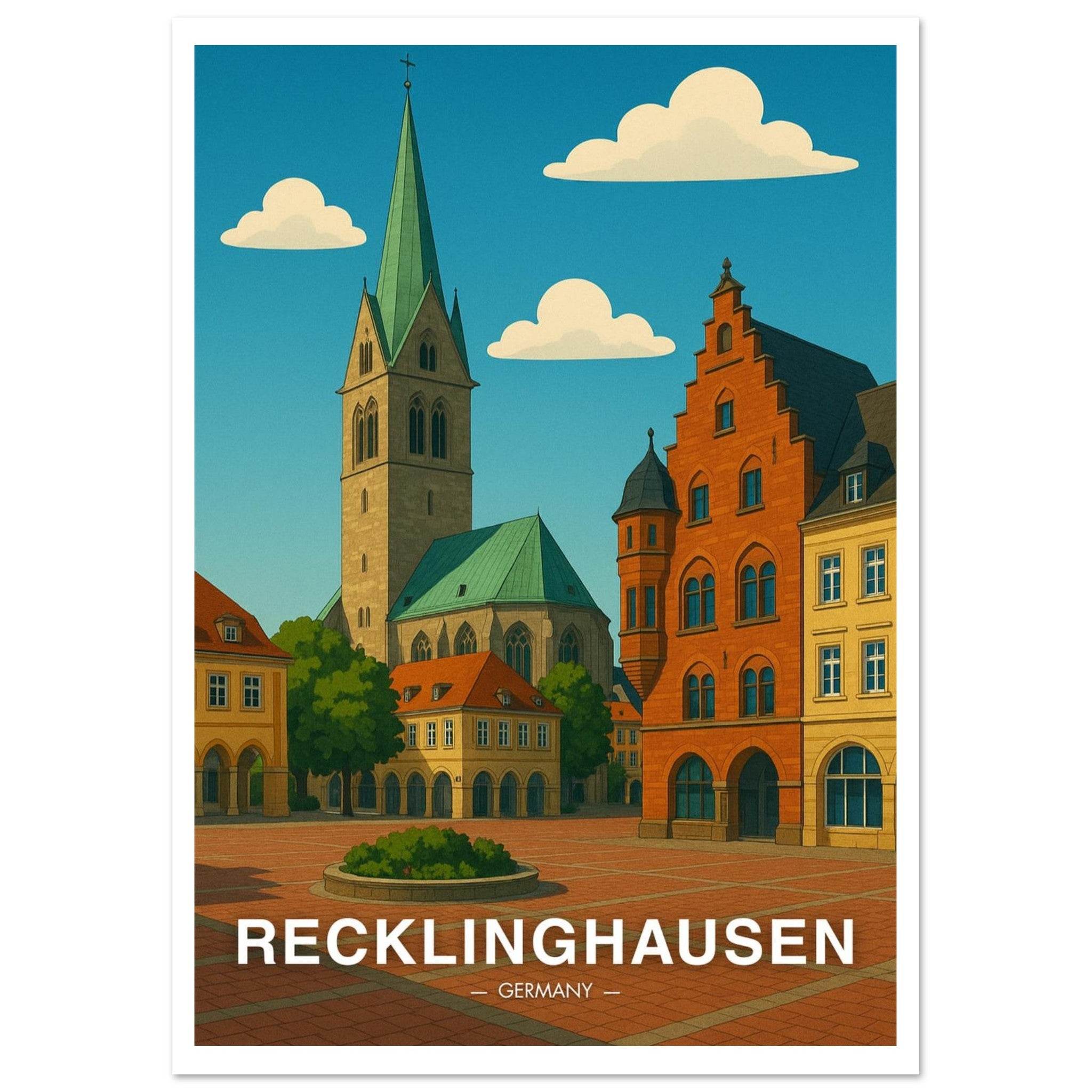 Recklinghausen Poster - Geoprints