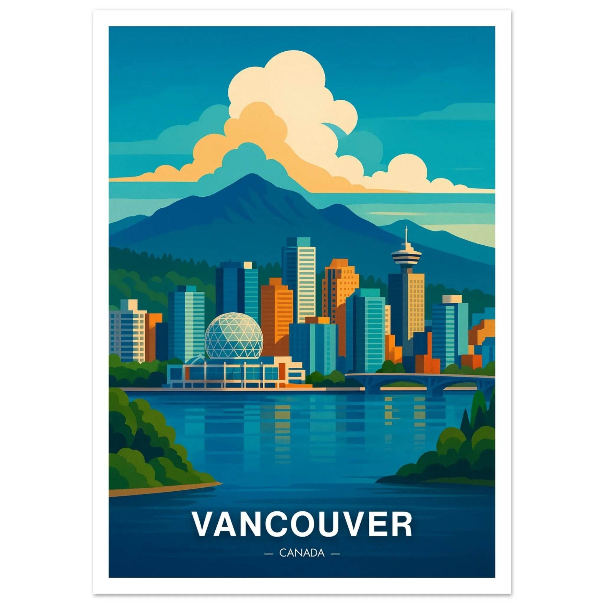 Vancouver Poster - Geoprints