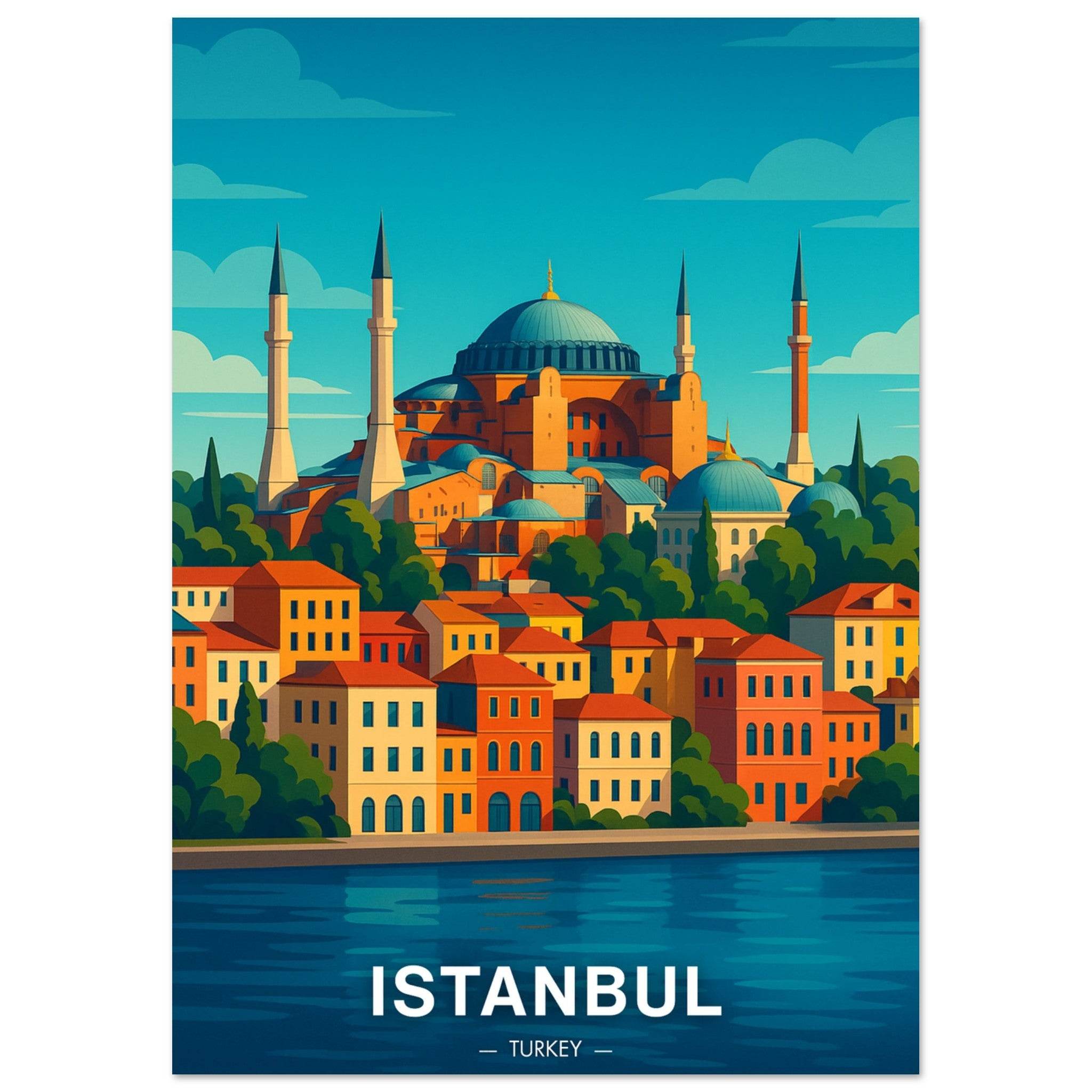 Istanbul Poster - Geoprints