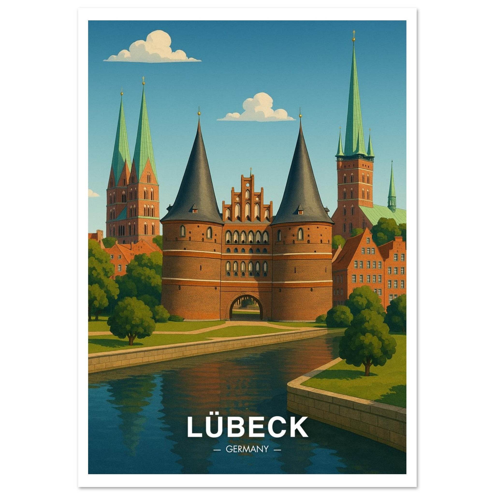 Lübeck Poster - Geoprints