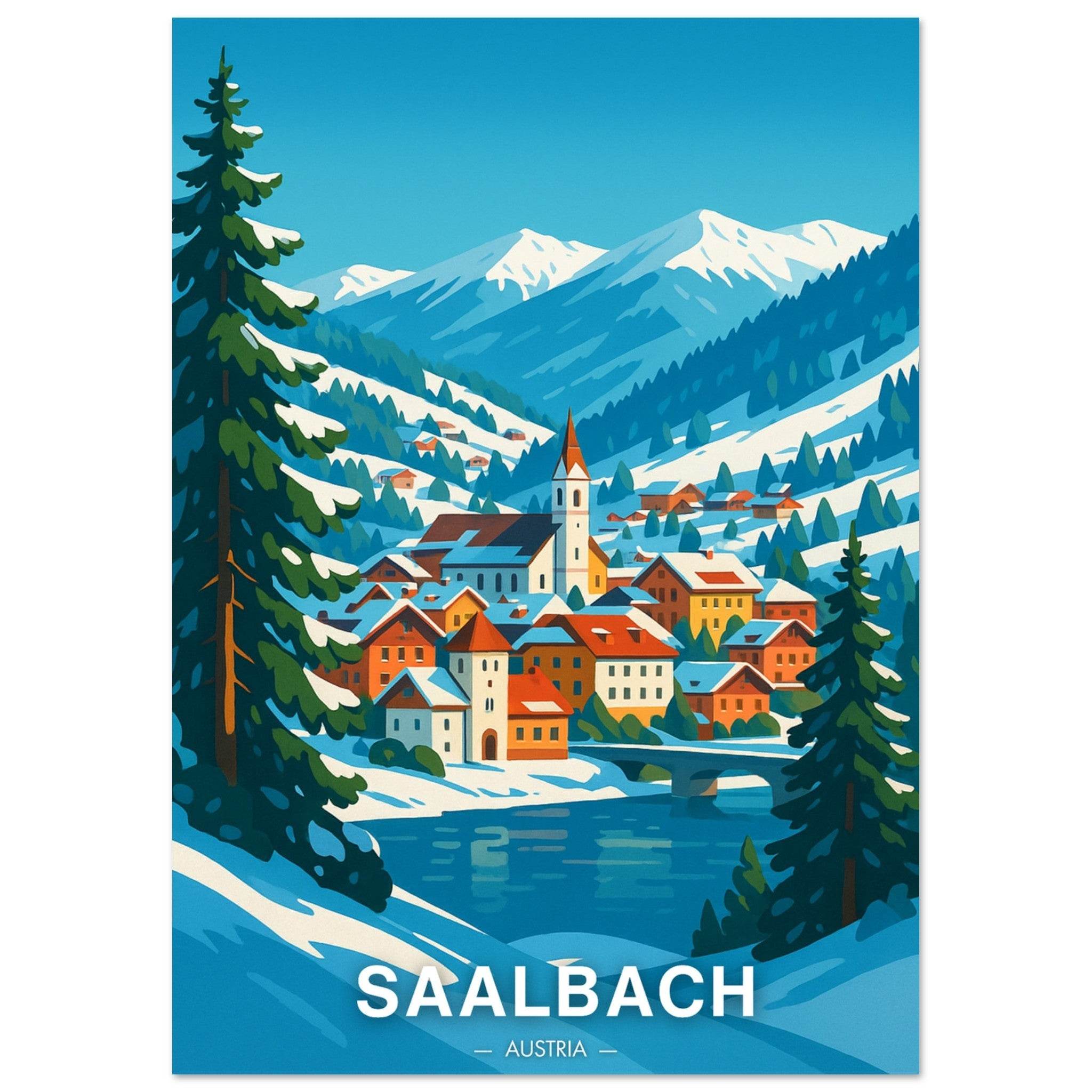Saalbach Poster - Geoprints