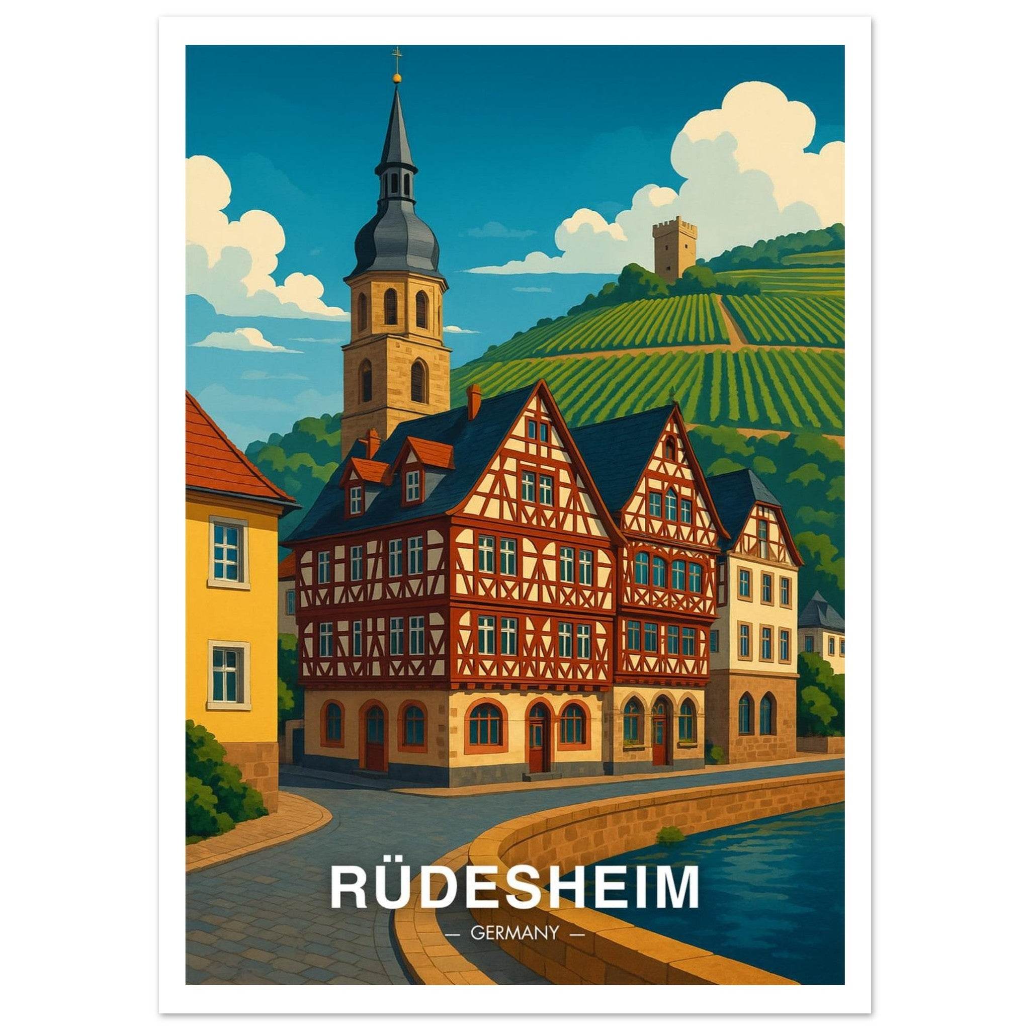 Rüdesheim Poster - Geoprints