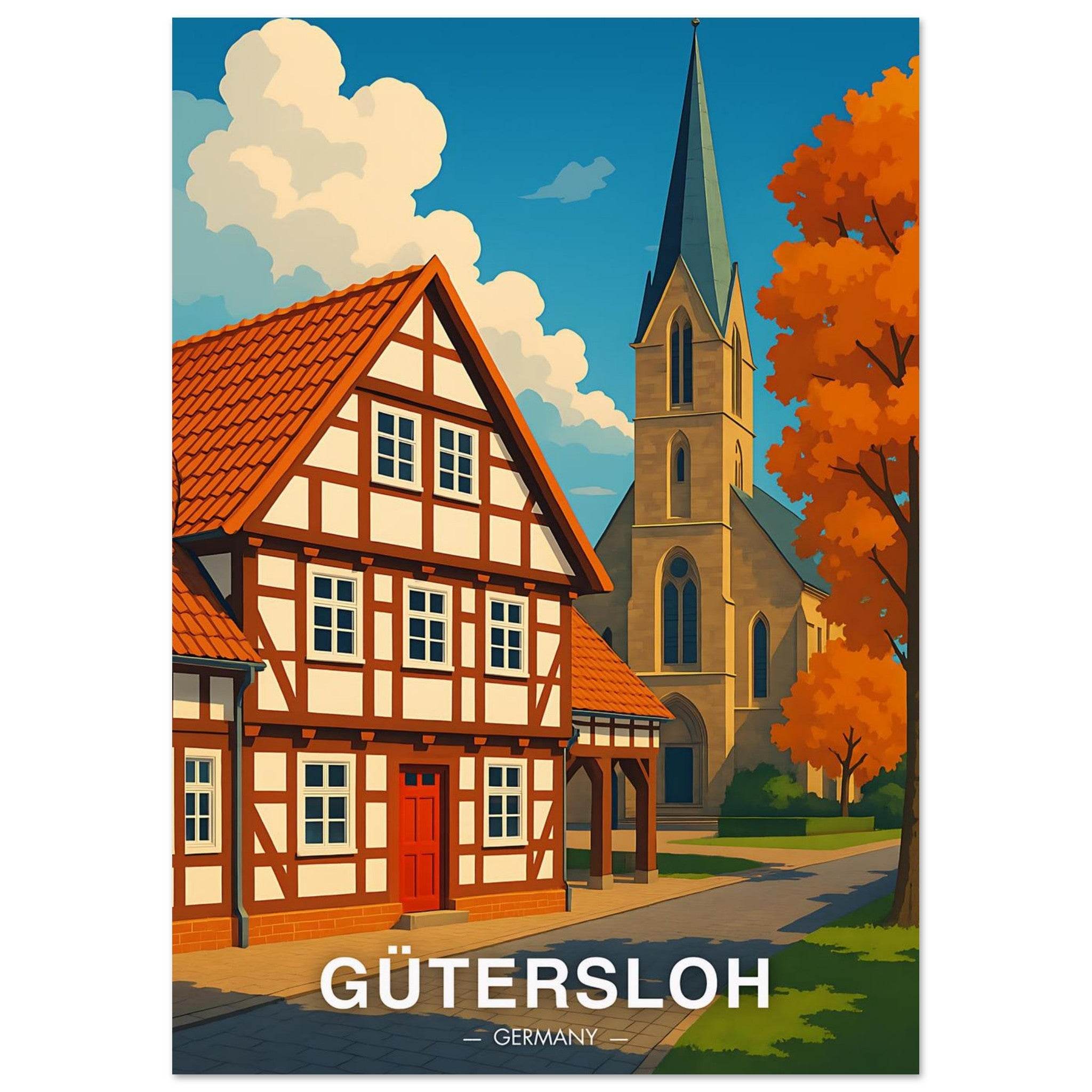 Gütersloh Poster - Geoprints