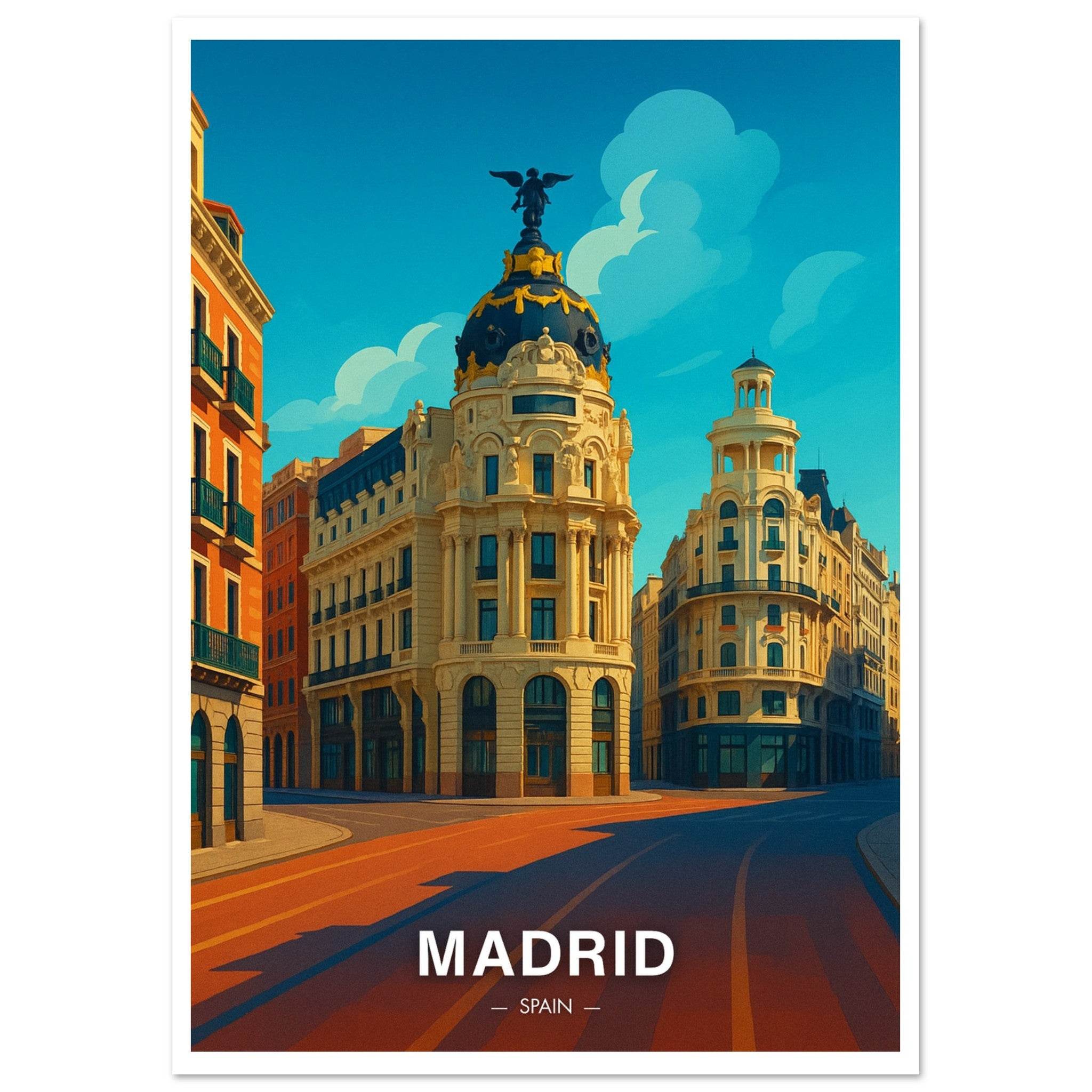 Madrid Poster - Geoprints