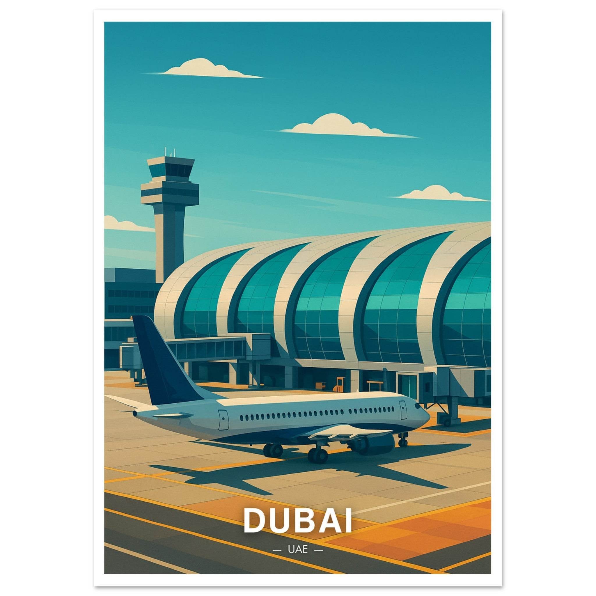 Dubai Flughafen Poster - Geoprints