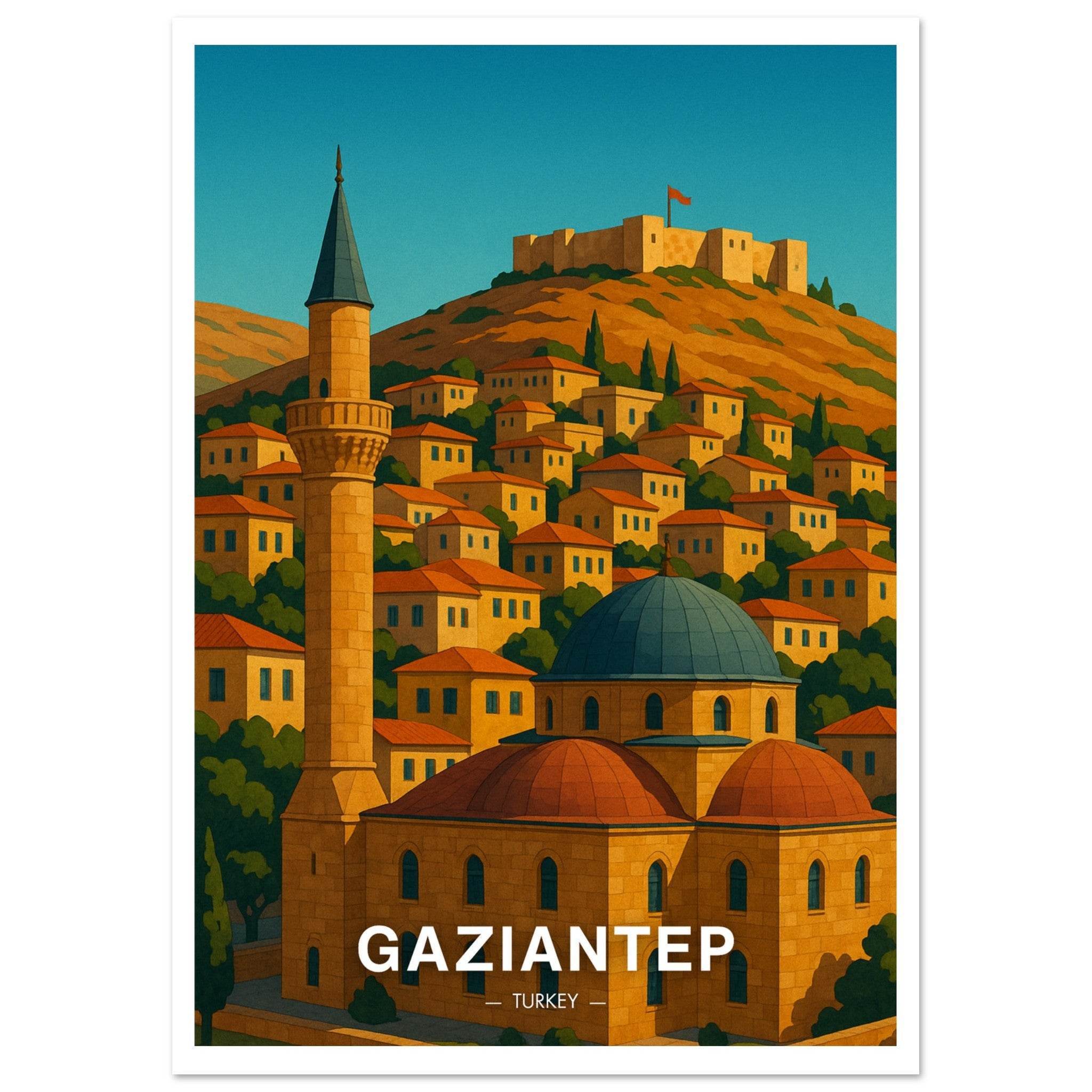 Gaziantep Poster - Geoprints