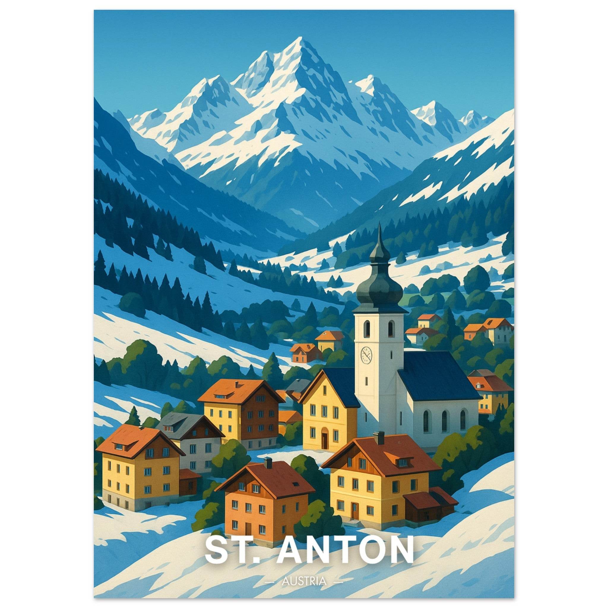 St. Anton Poster - Geoprints