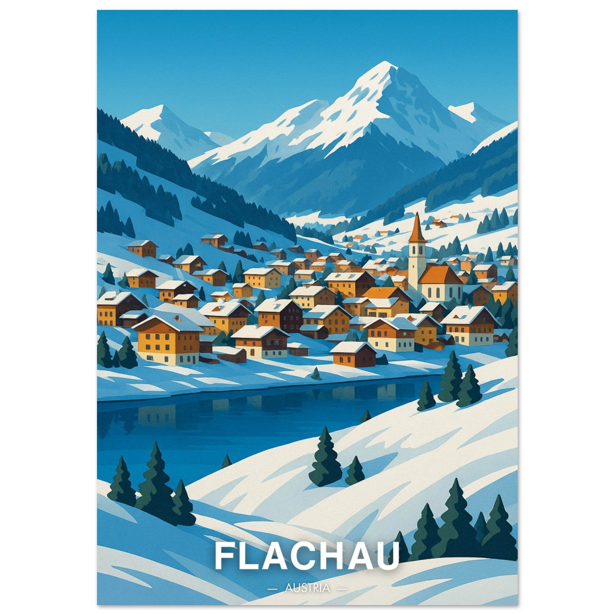 Flachau Poster - Geoprints