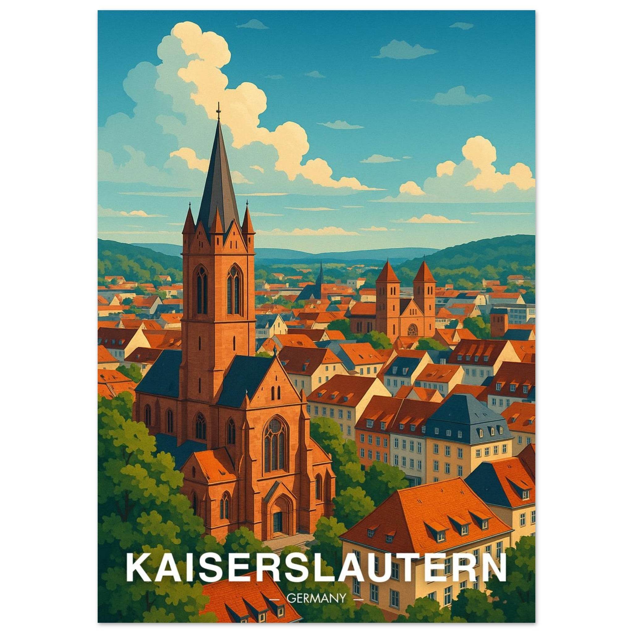 Kaiserslautern Poster - Geoprints