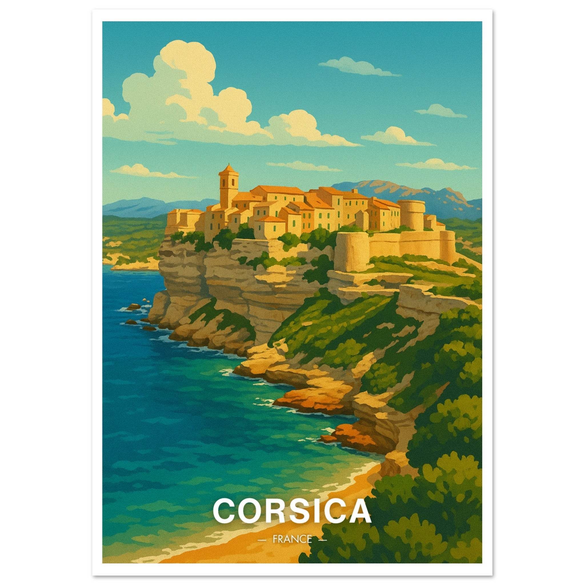 Corsica Poster - Geoprints