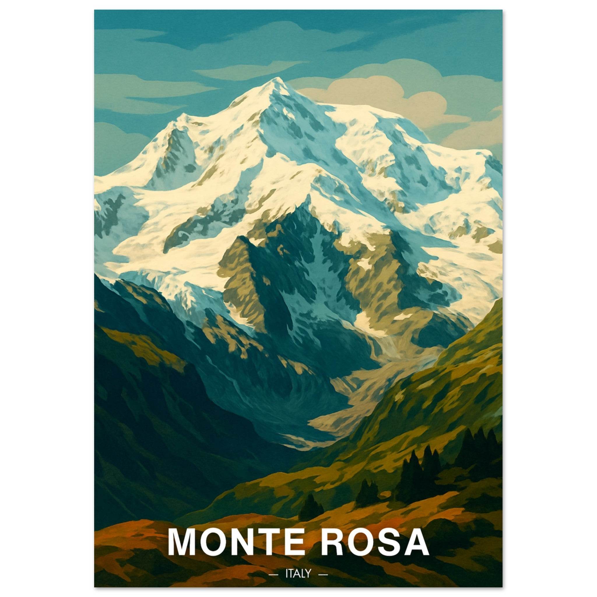 Monte Rosa Poster - Geoprints