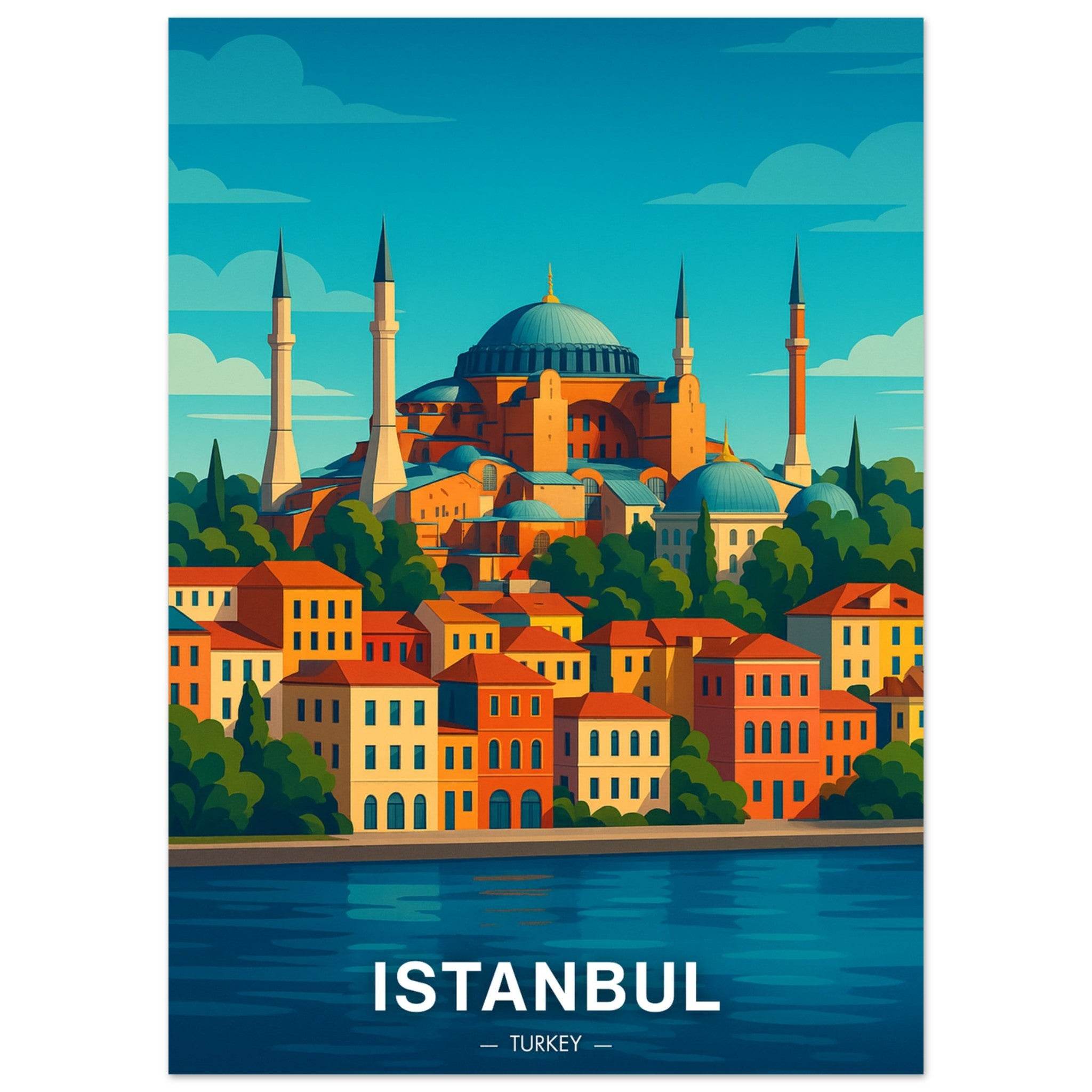 Istanbul Poster - Geoprints