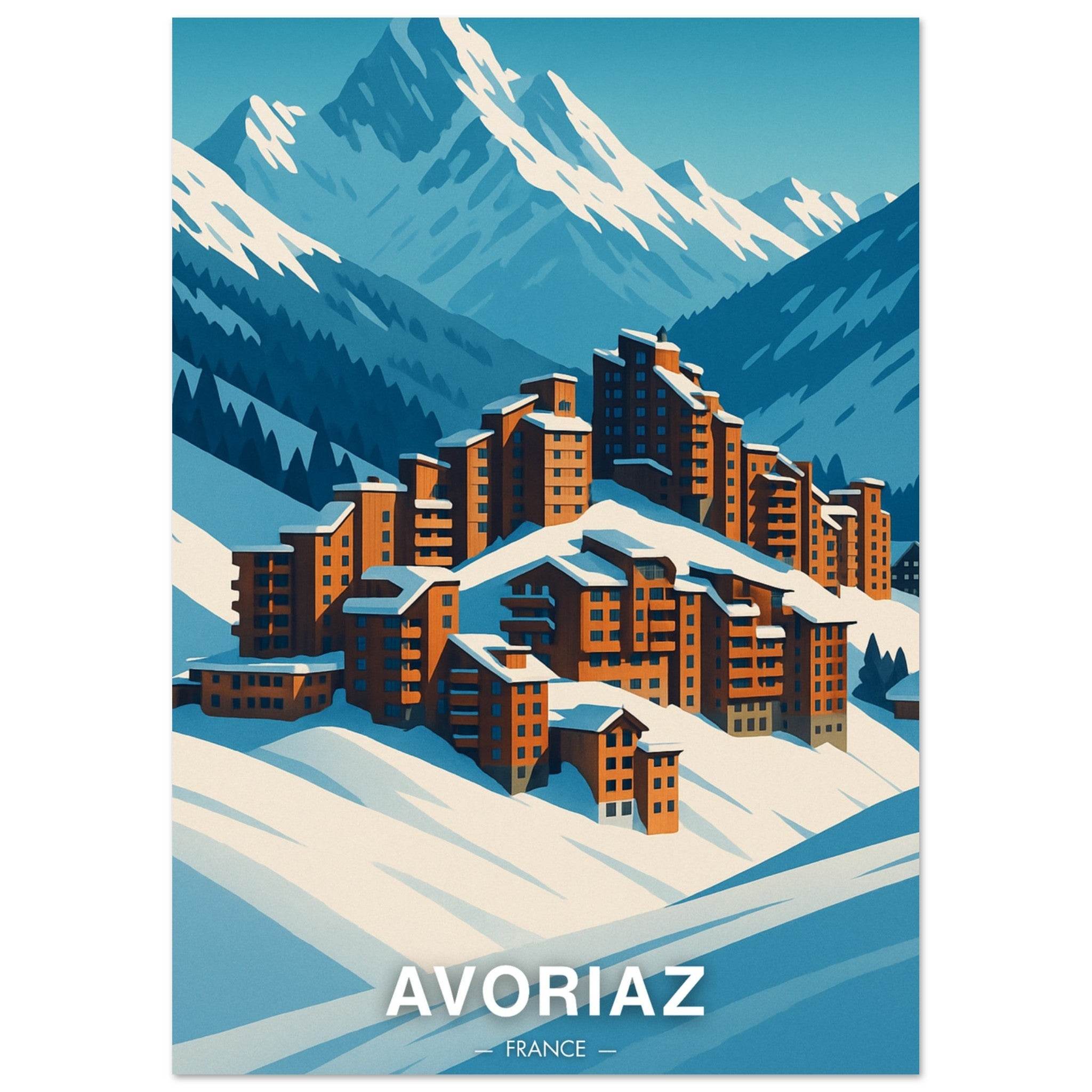 Avoriaz Poster - Geoprints