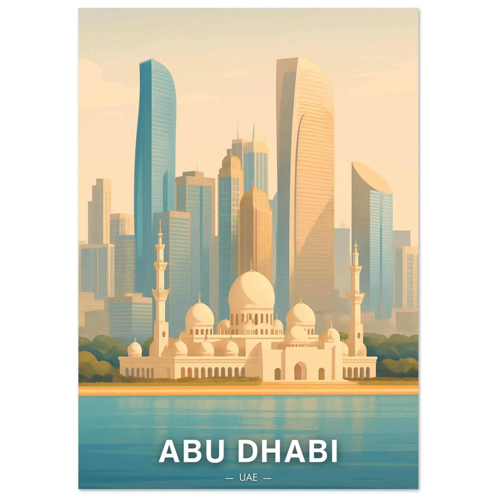 Abu Dhabi Poster - Geoprints