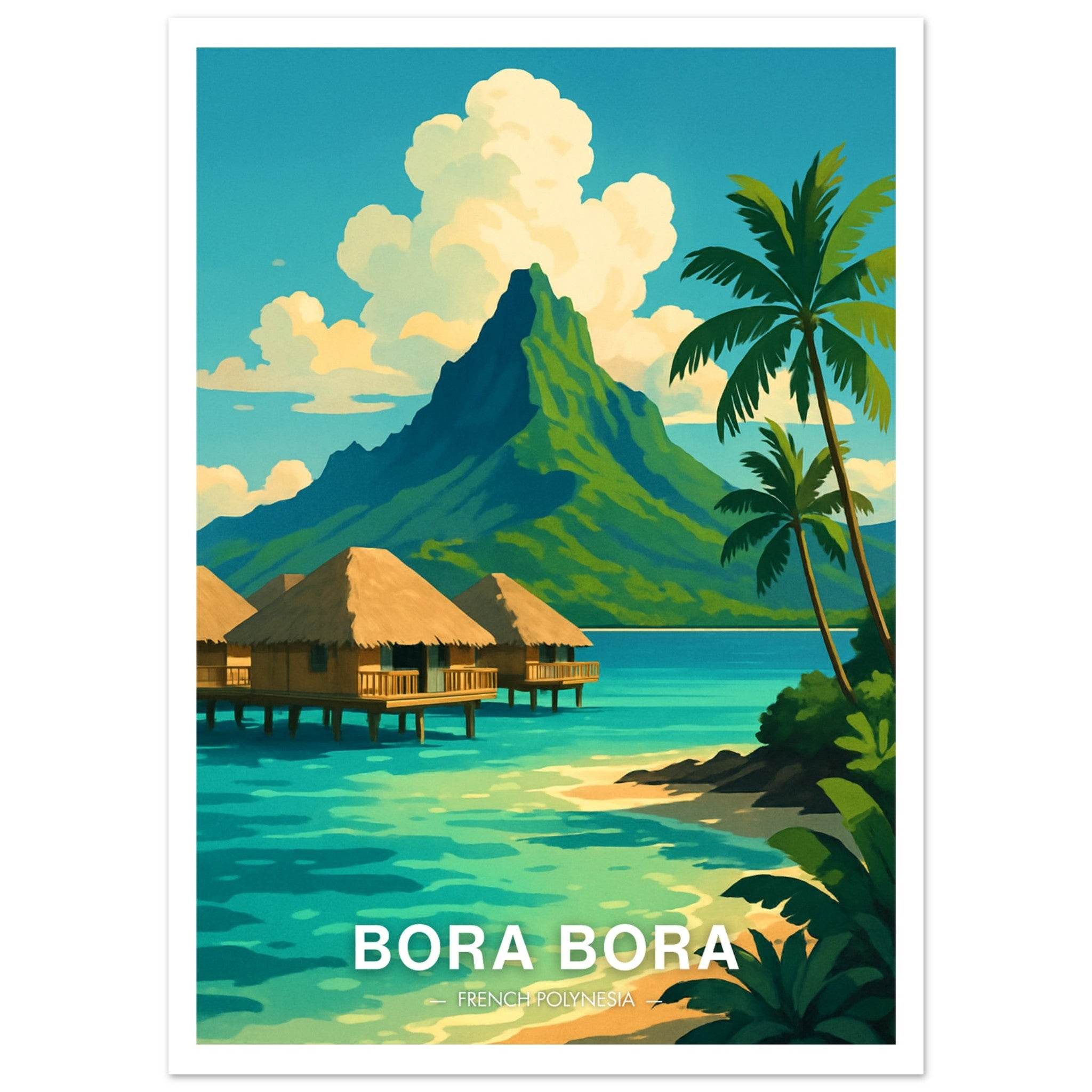 Bora Bora Poster - Geoprints
