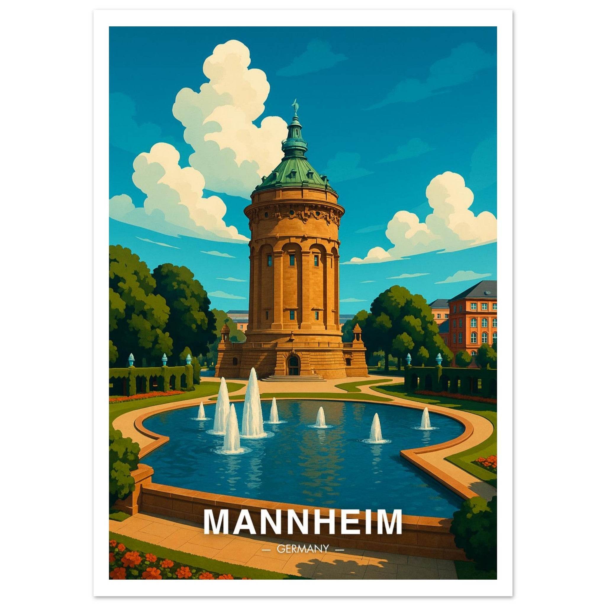 Mannheim Poster - Geoprints