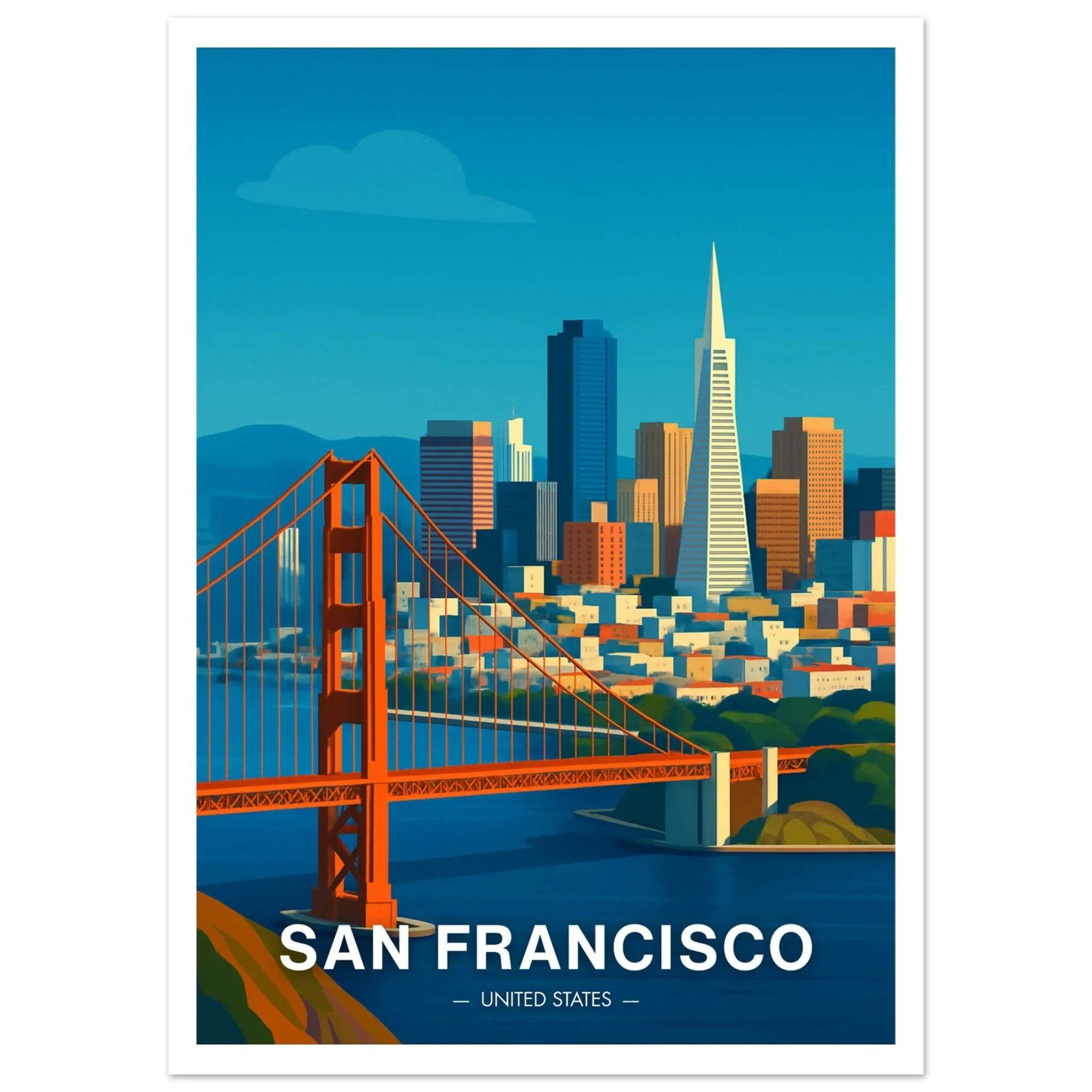 San Francisco Poster - Geoprints