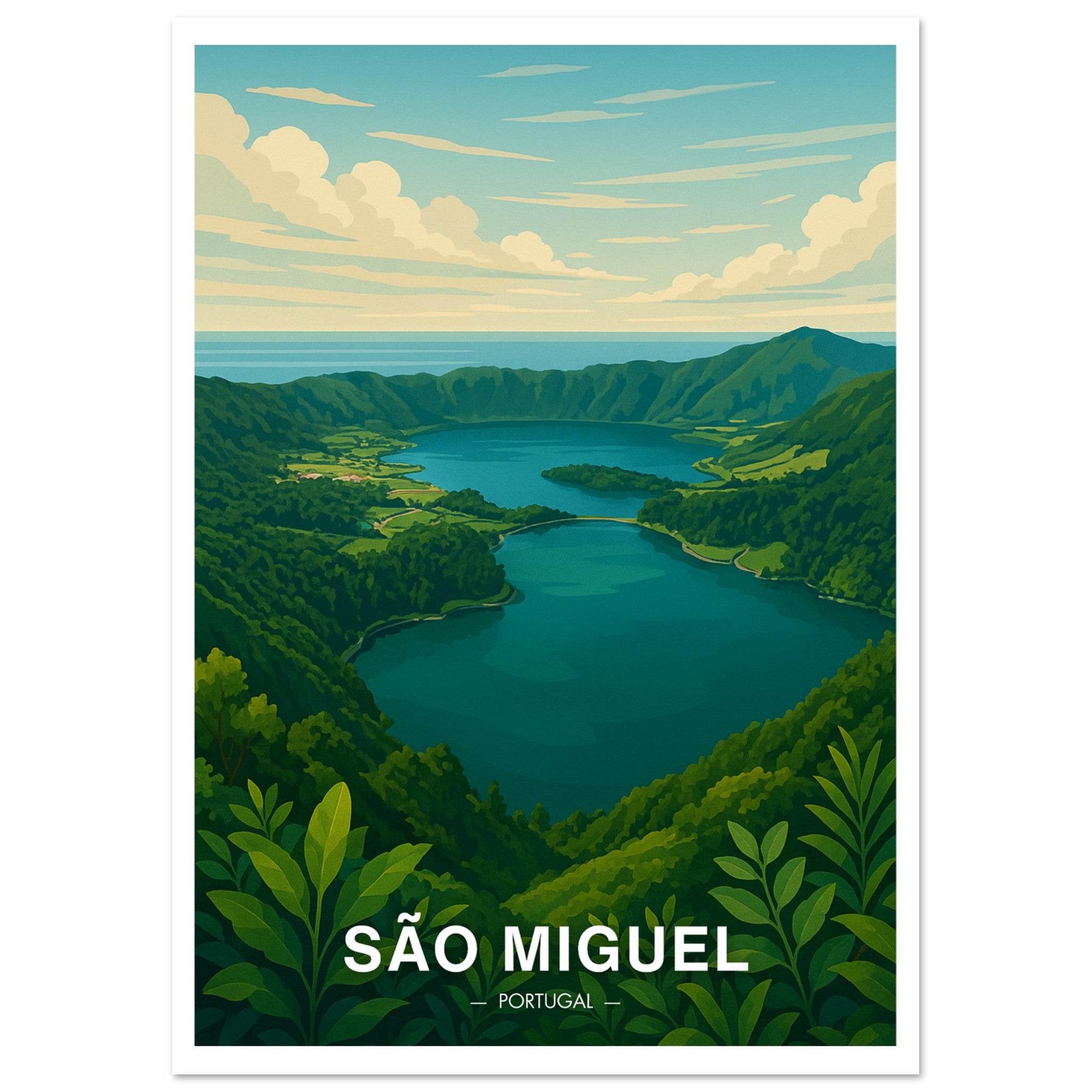 Sao Miguel Poster - Geoprints