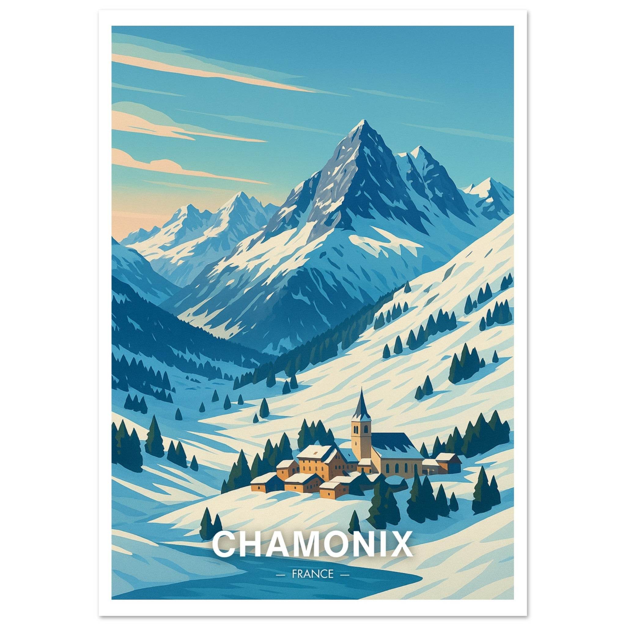 Chamonix Poster - Geoprints