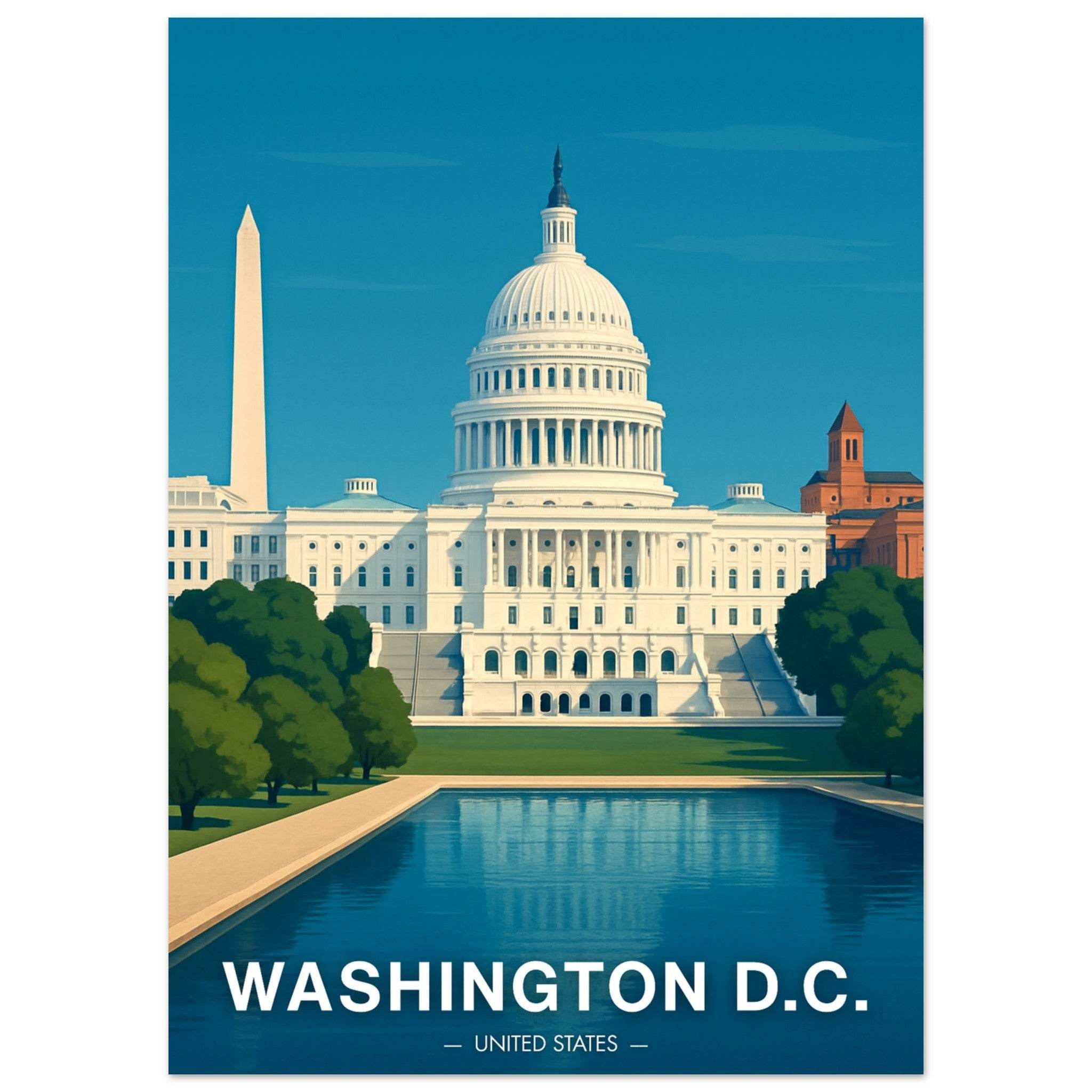 Washington D.C. Poster - Geoprints