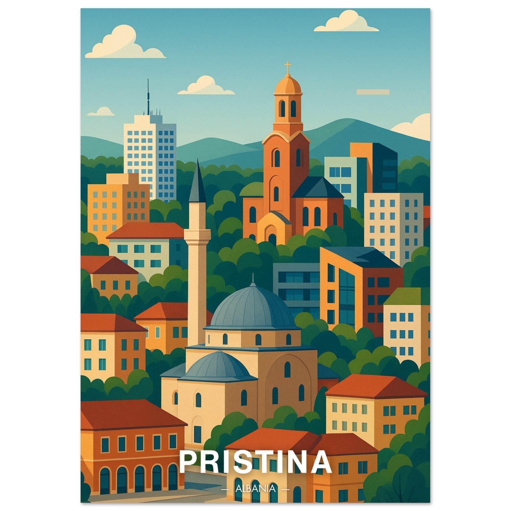 Pristina Poster - Geoprints