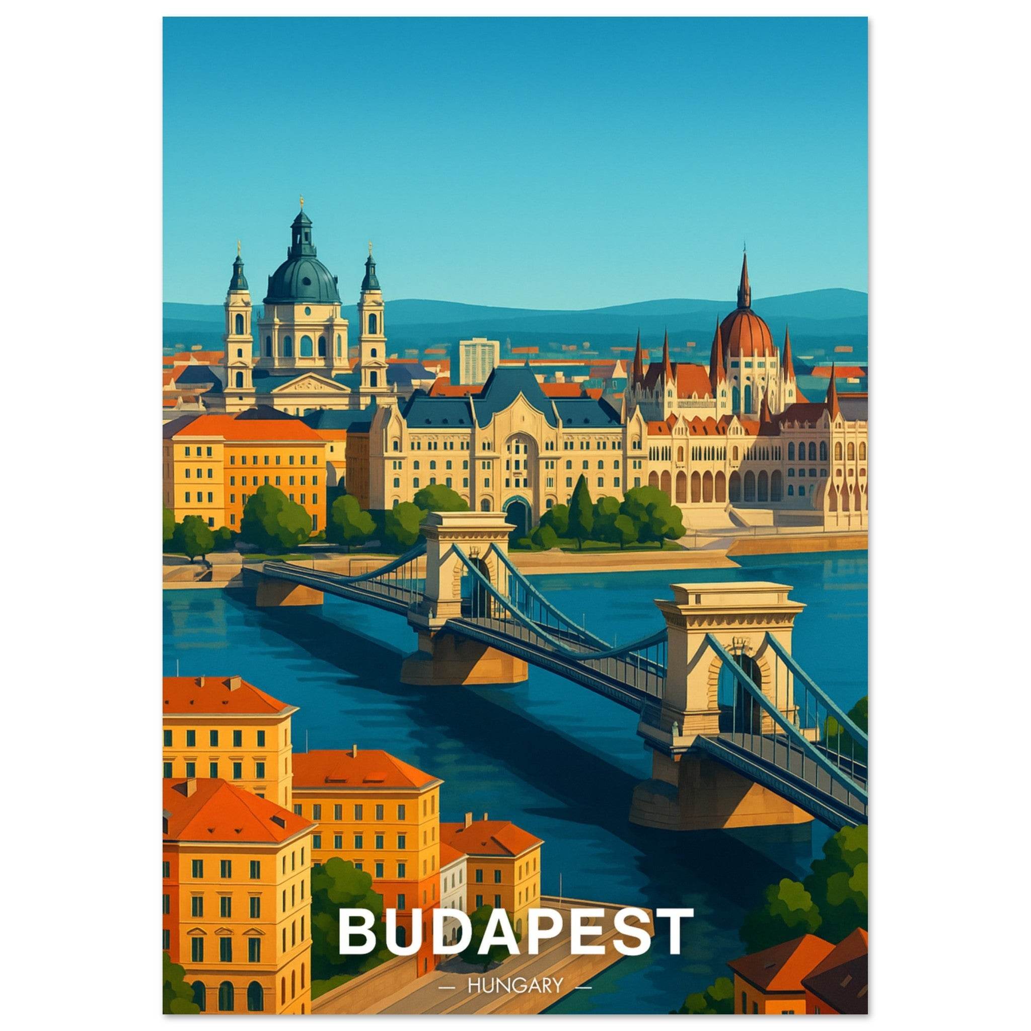 Budapest Poster - Geoprints