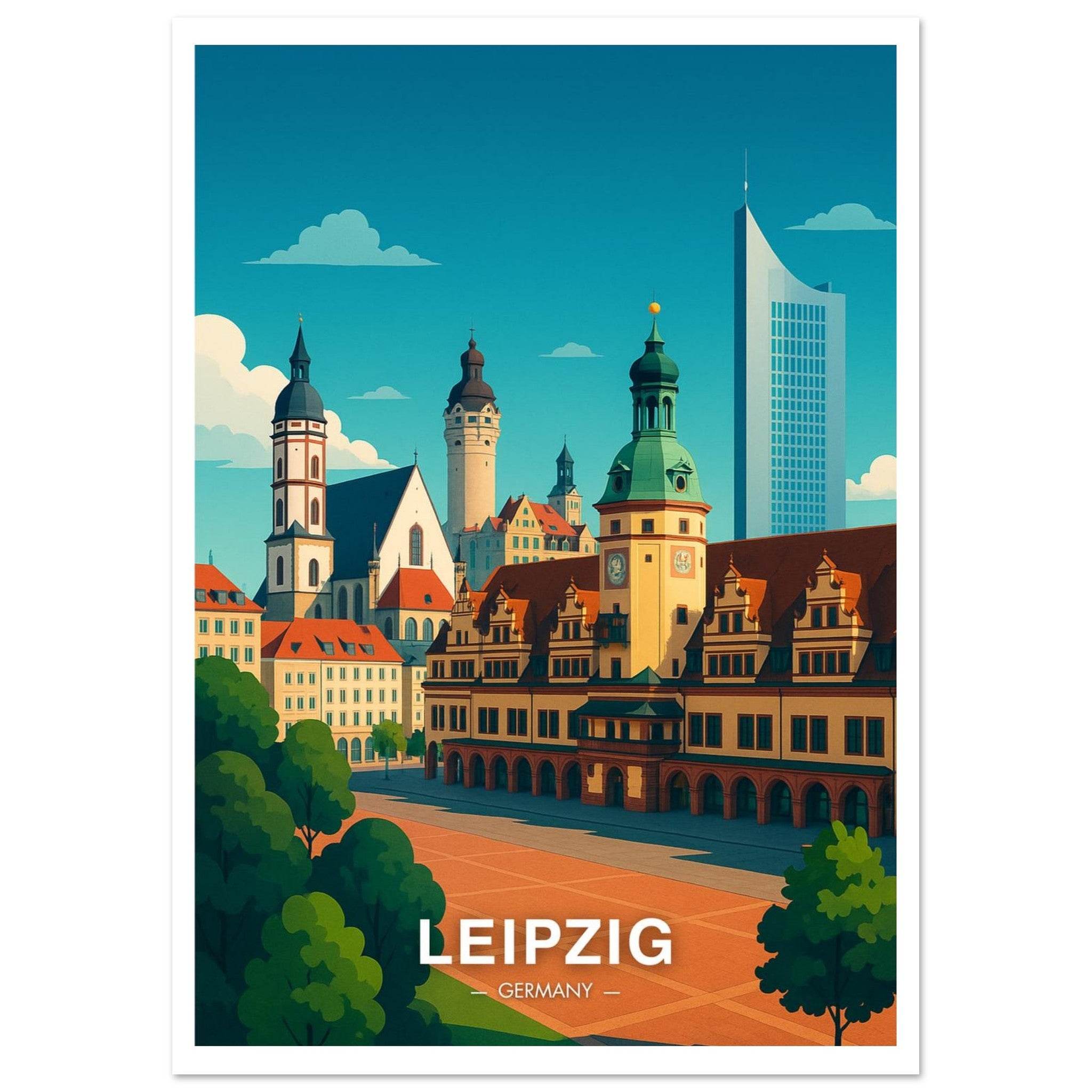 Leipzig Poster - Geoprints