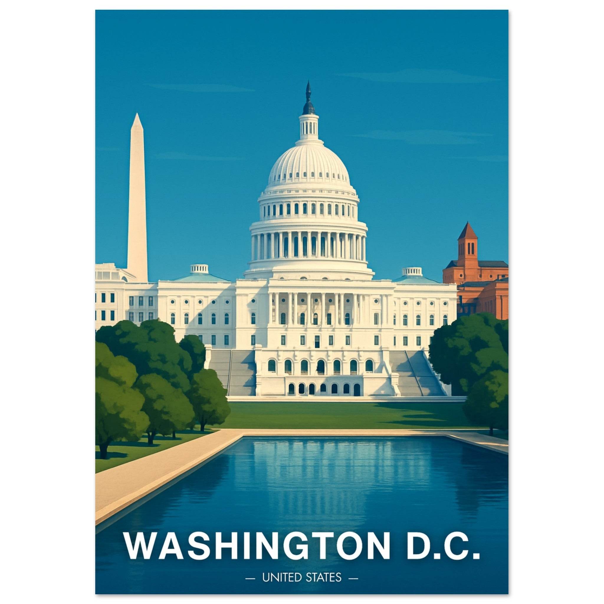 Washington D.C. Poster - Geoprints