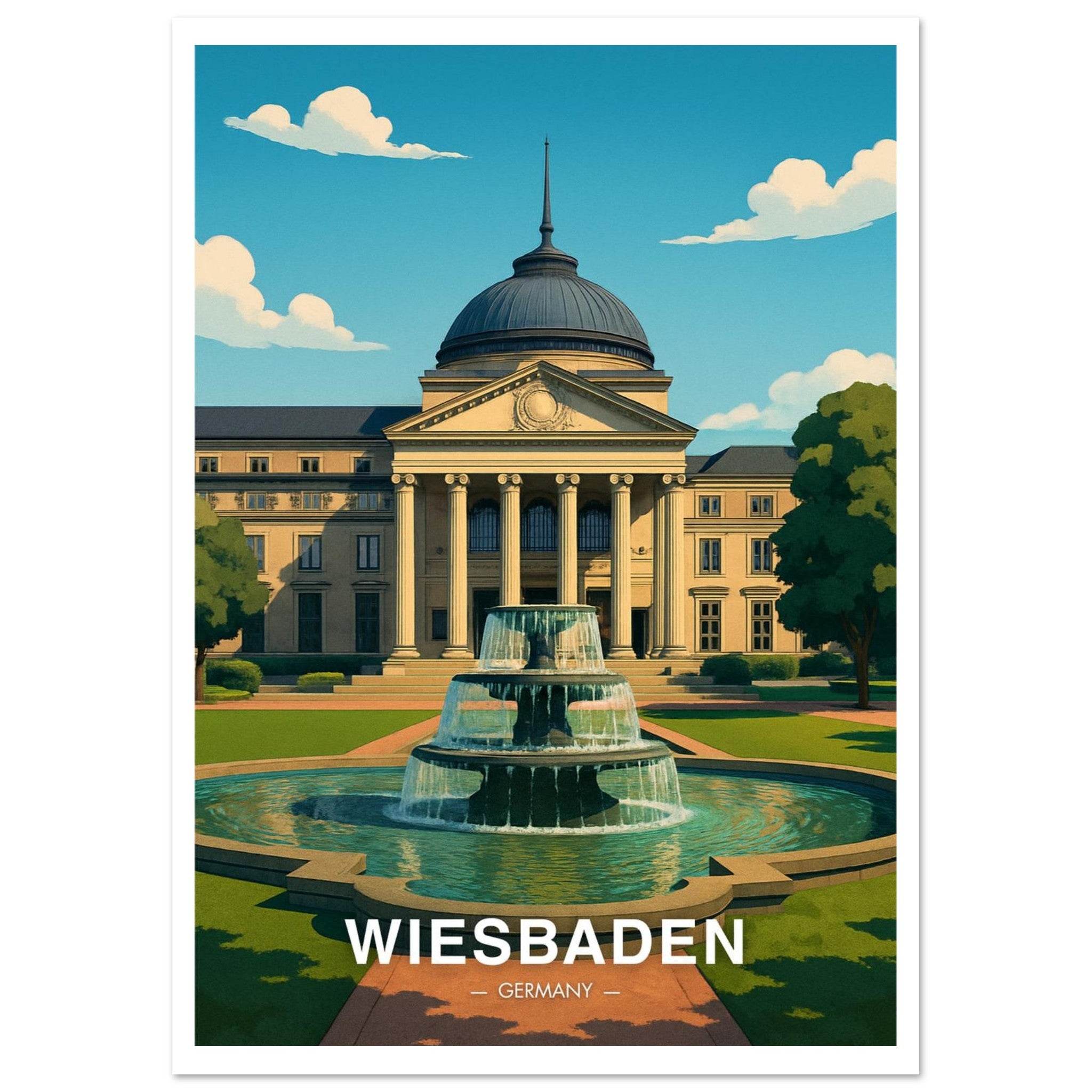Wiesbaden Poster - Geoprints