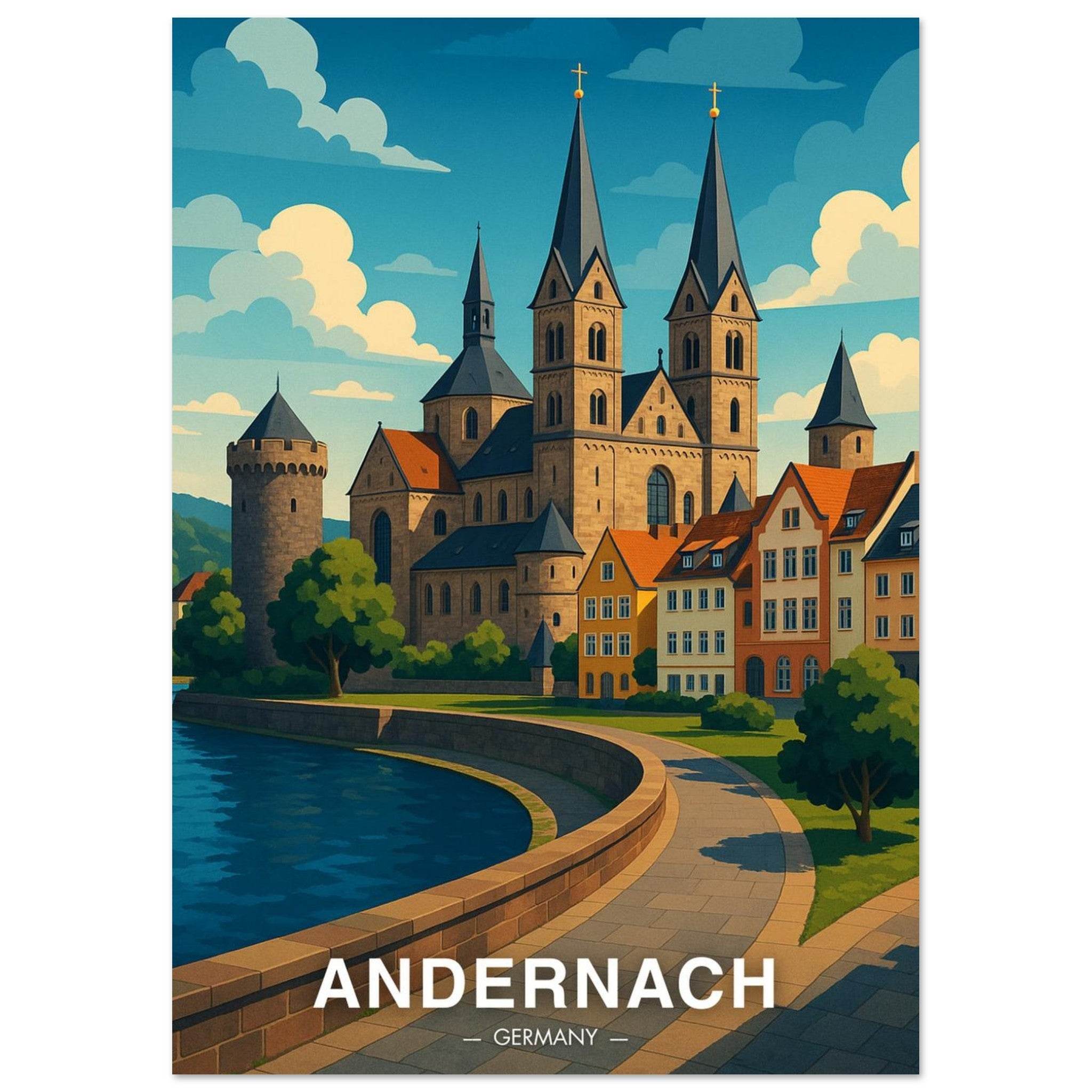 Andernach Poster - Geoprints