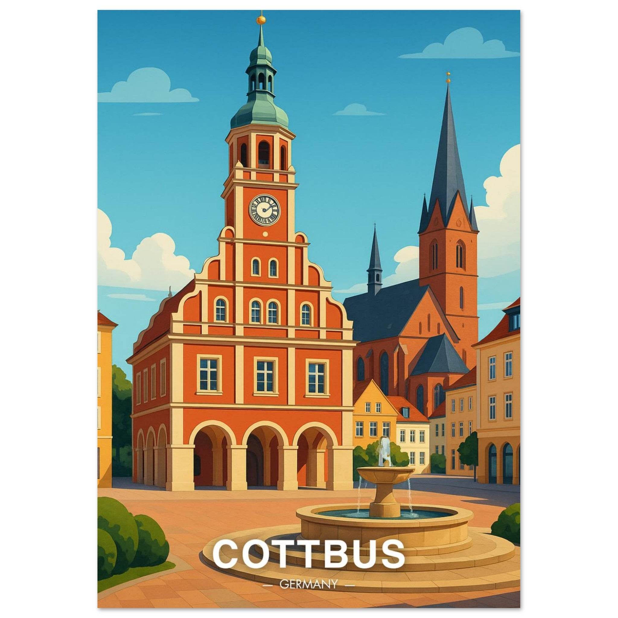Cottbus Poster - Geoprints