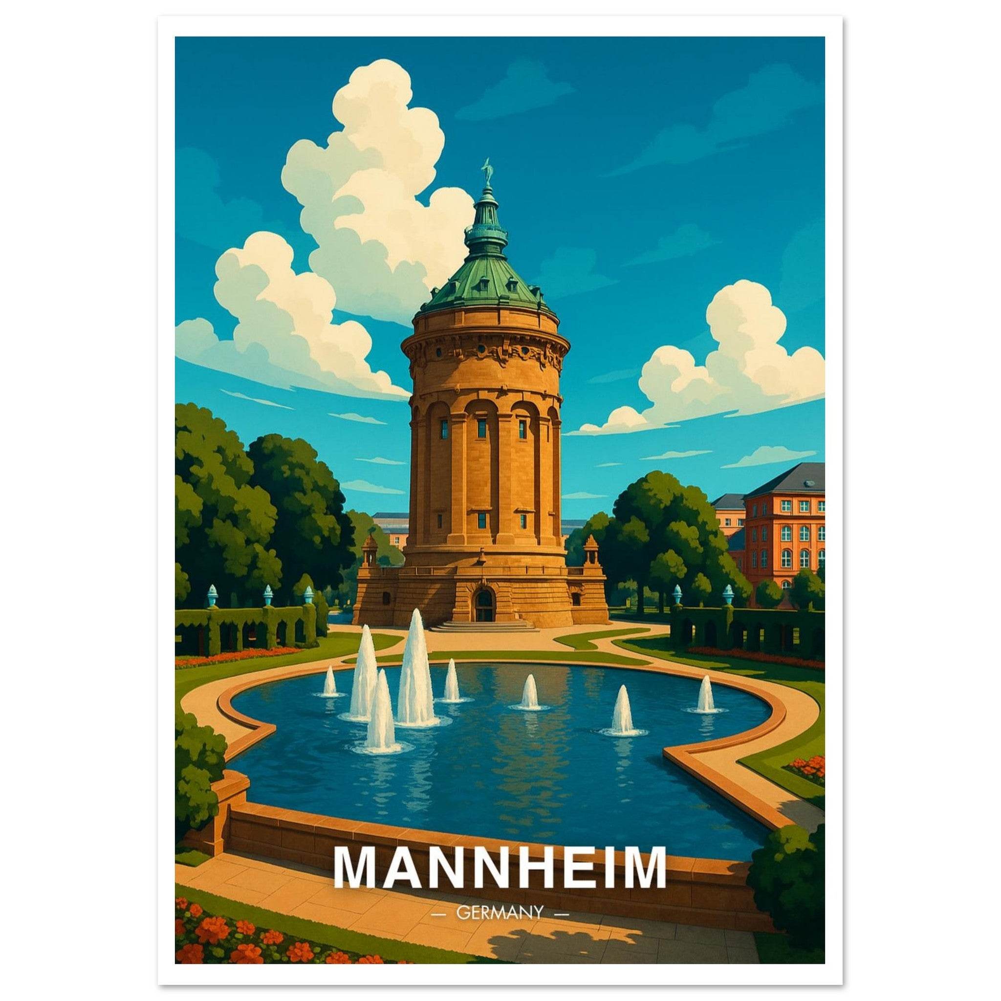 Mannheim Poster - Geoprints