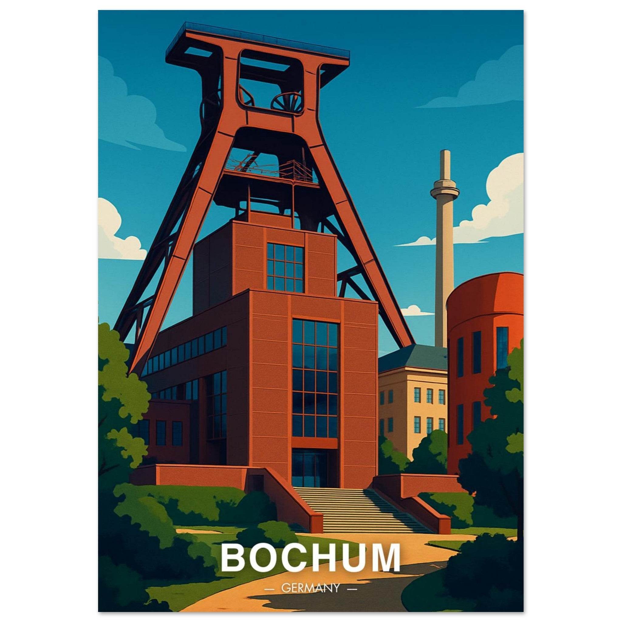 Bochum Poster - Geoprints