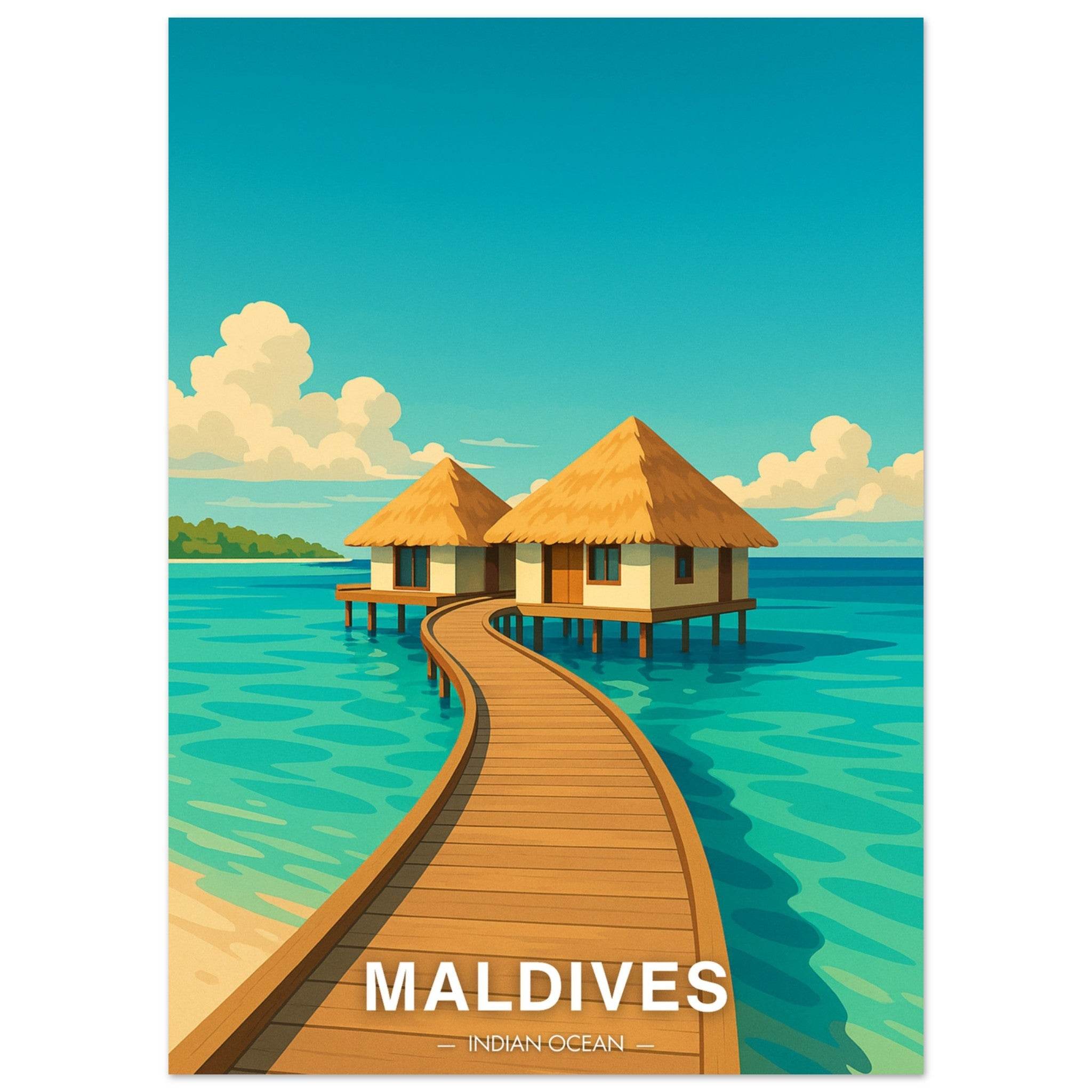 Malediven Poster - Geoprints