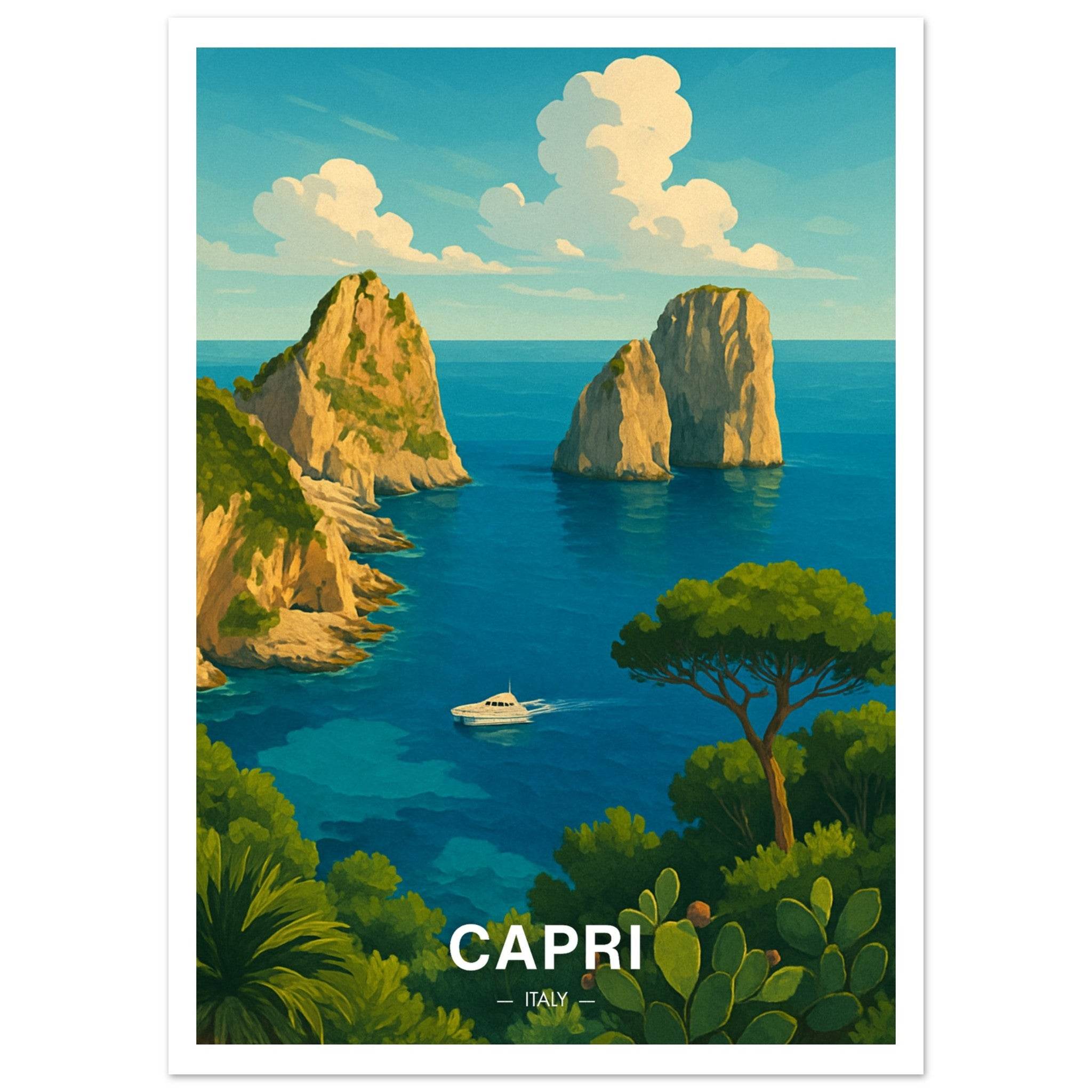 Capri Poster - Geoprints