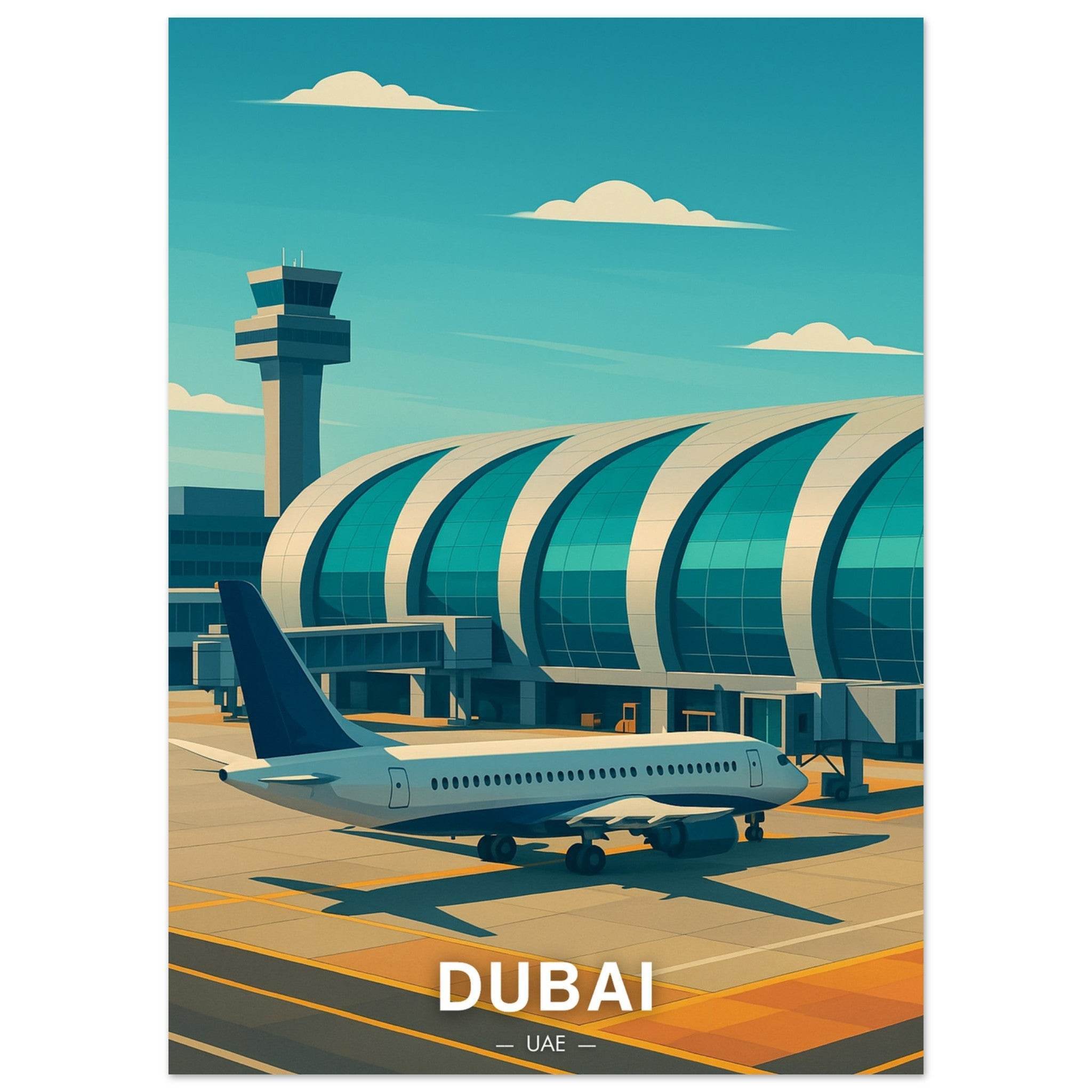Dubai Flughafen Poster - Geoprints