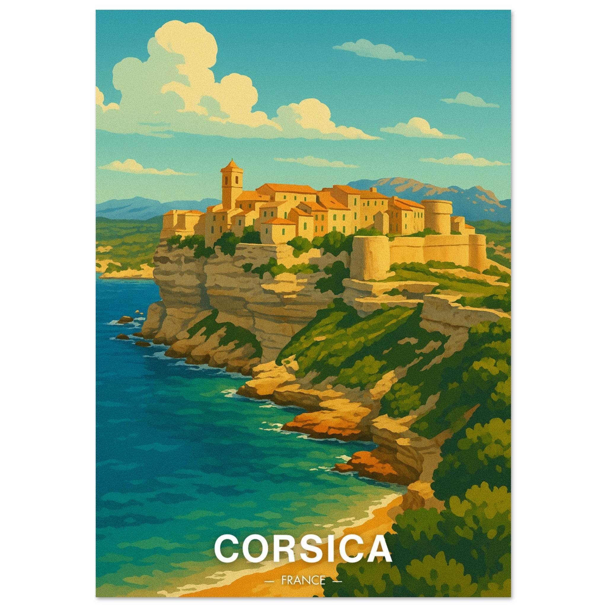 Corsica Poster - Geoprints