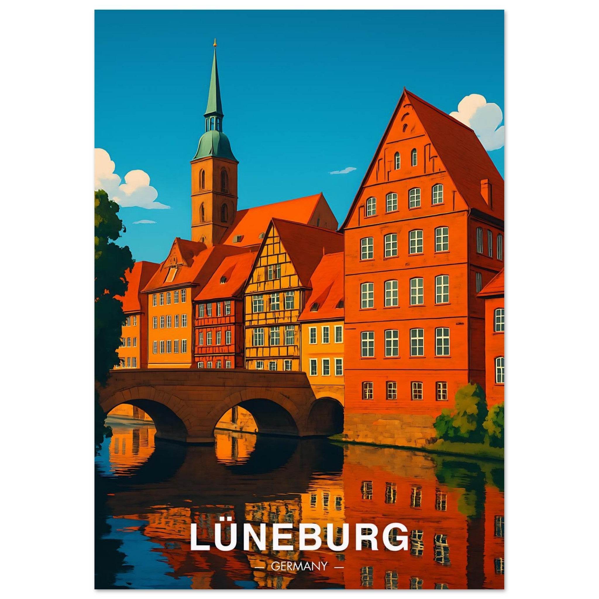 Lüneburg Poster - Geoprints