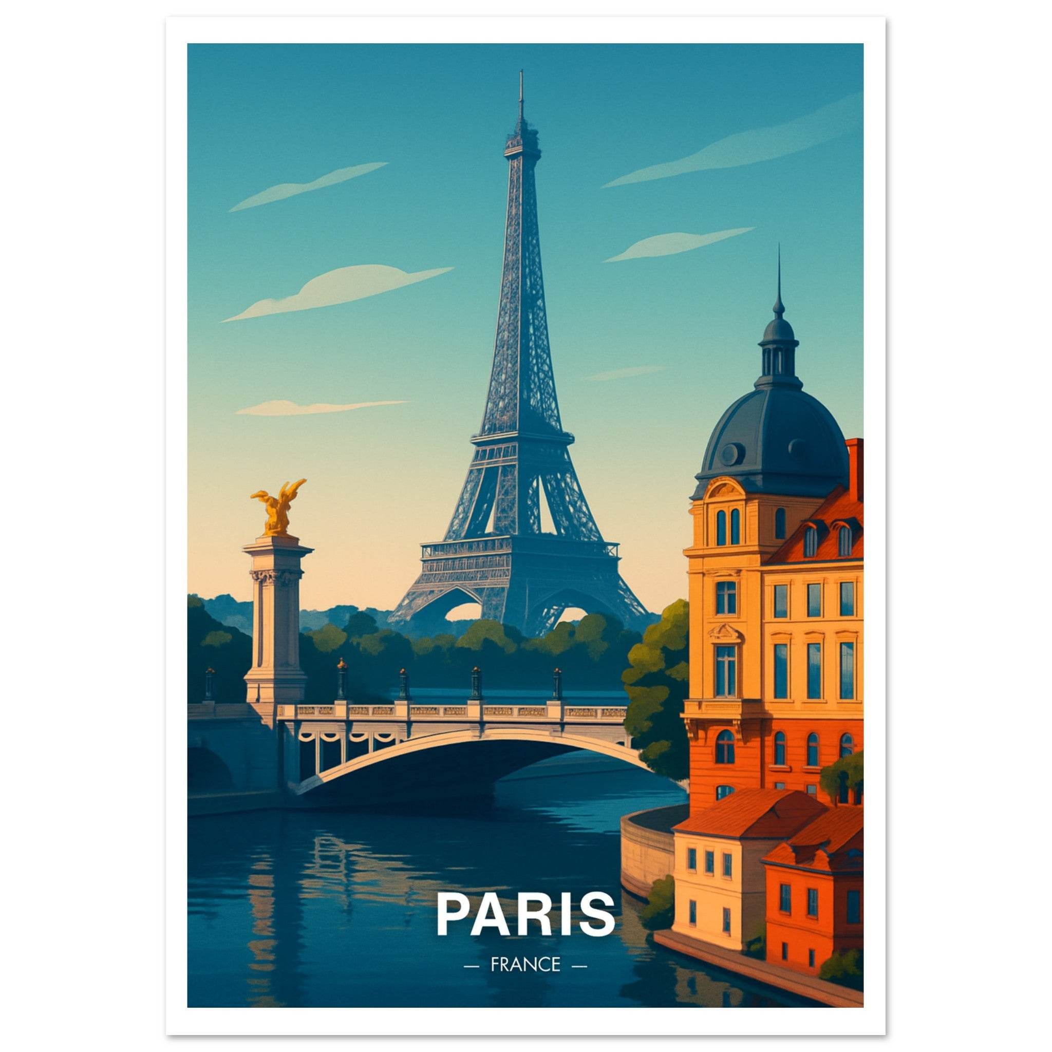 Paris Poster - Geoprints
