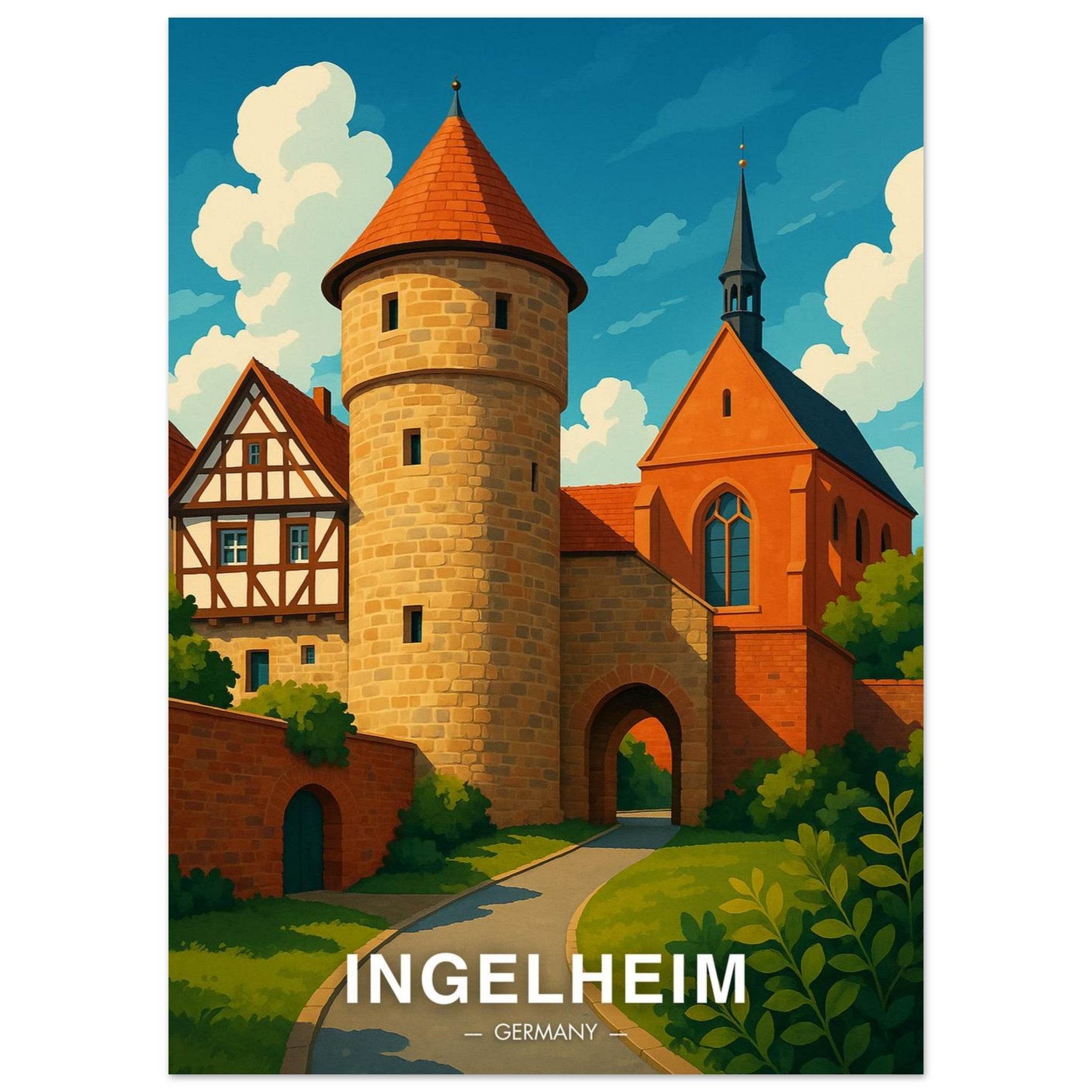 Ingelheim Poster - Geoprints