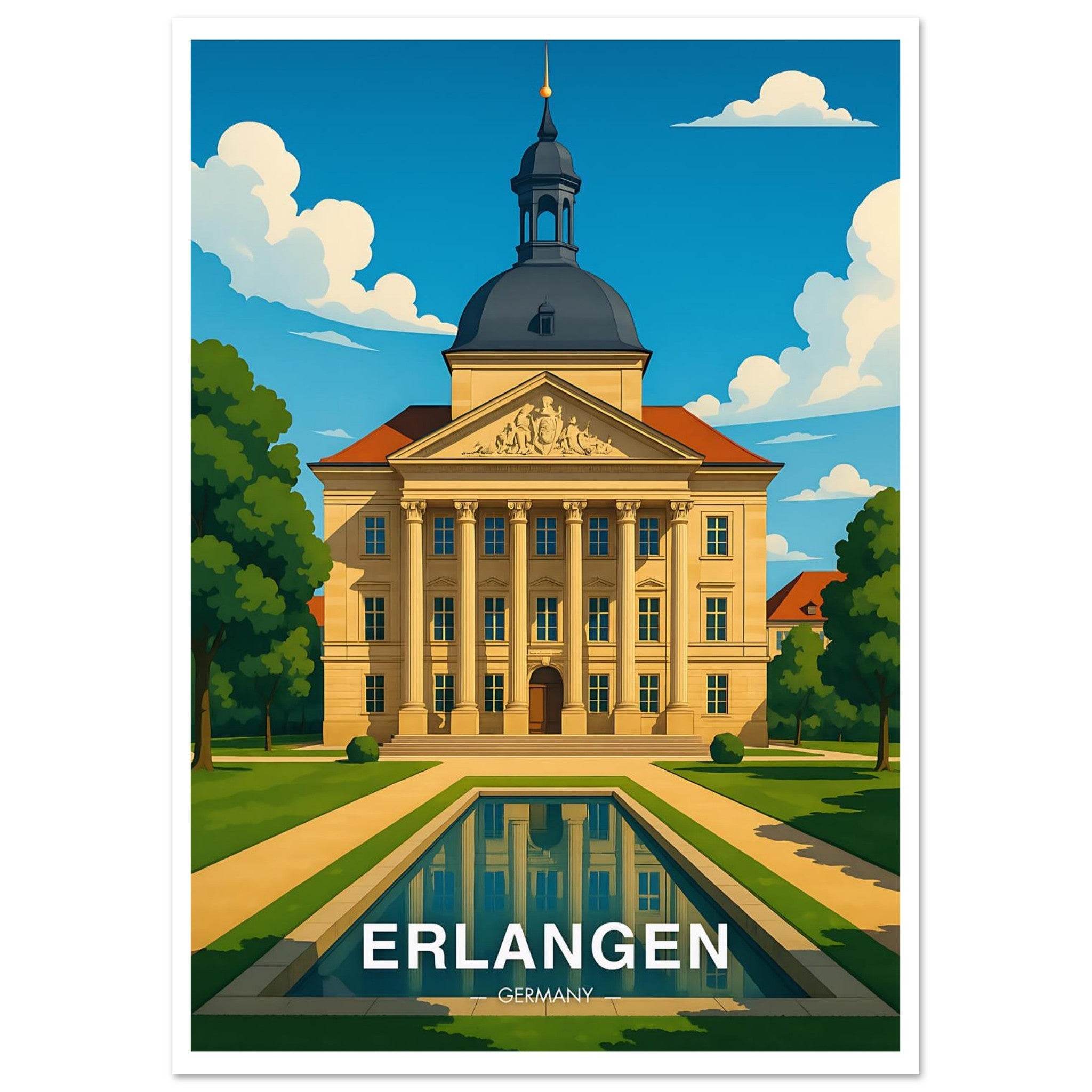Erlangen Poster - Geoprints