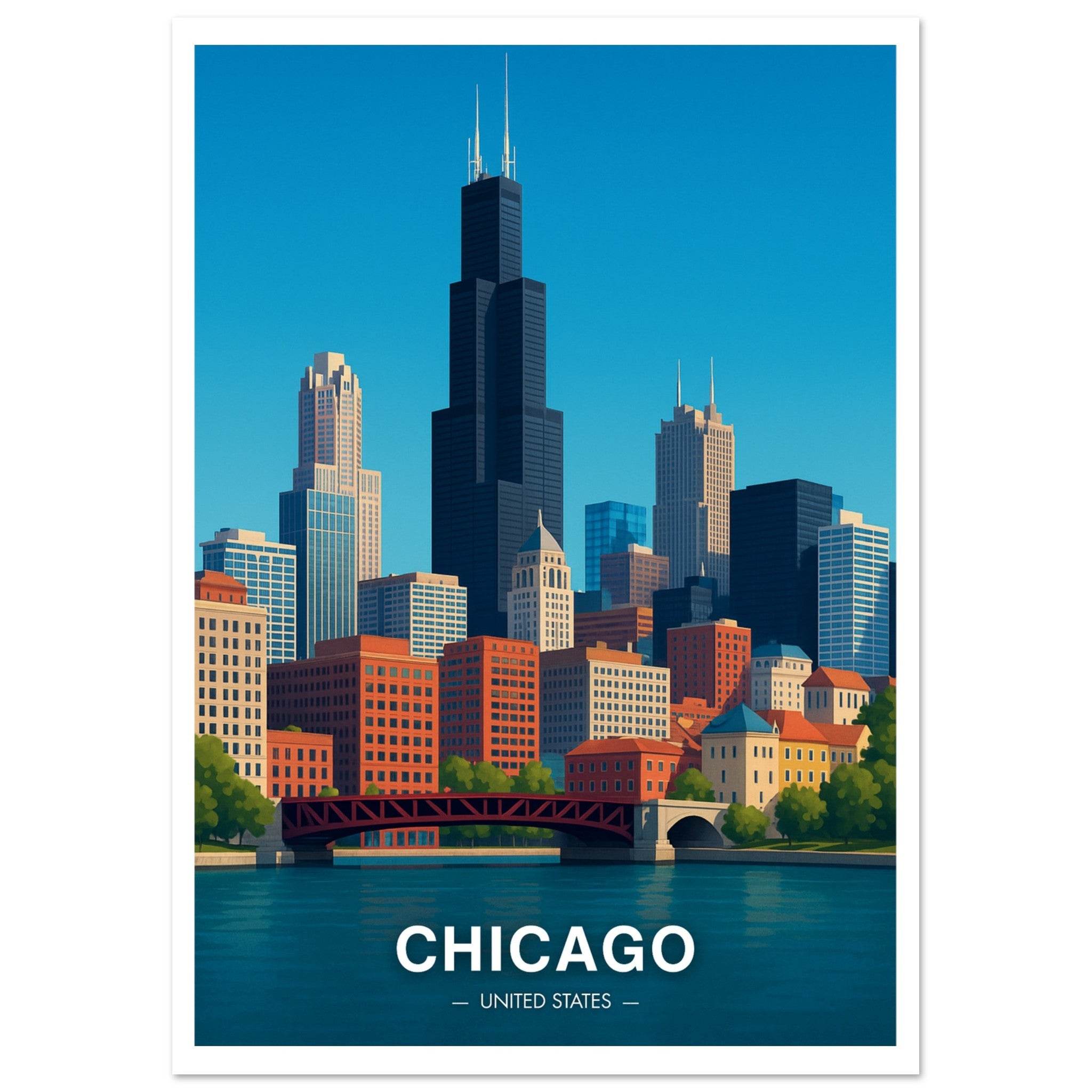 Chicago Poster - Geoprints